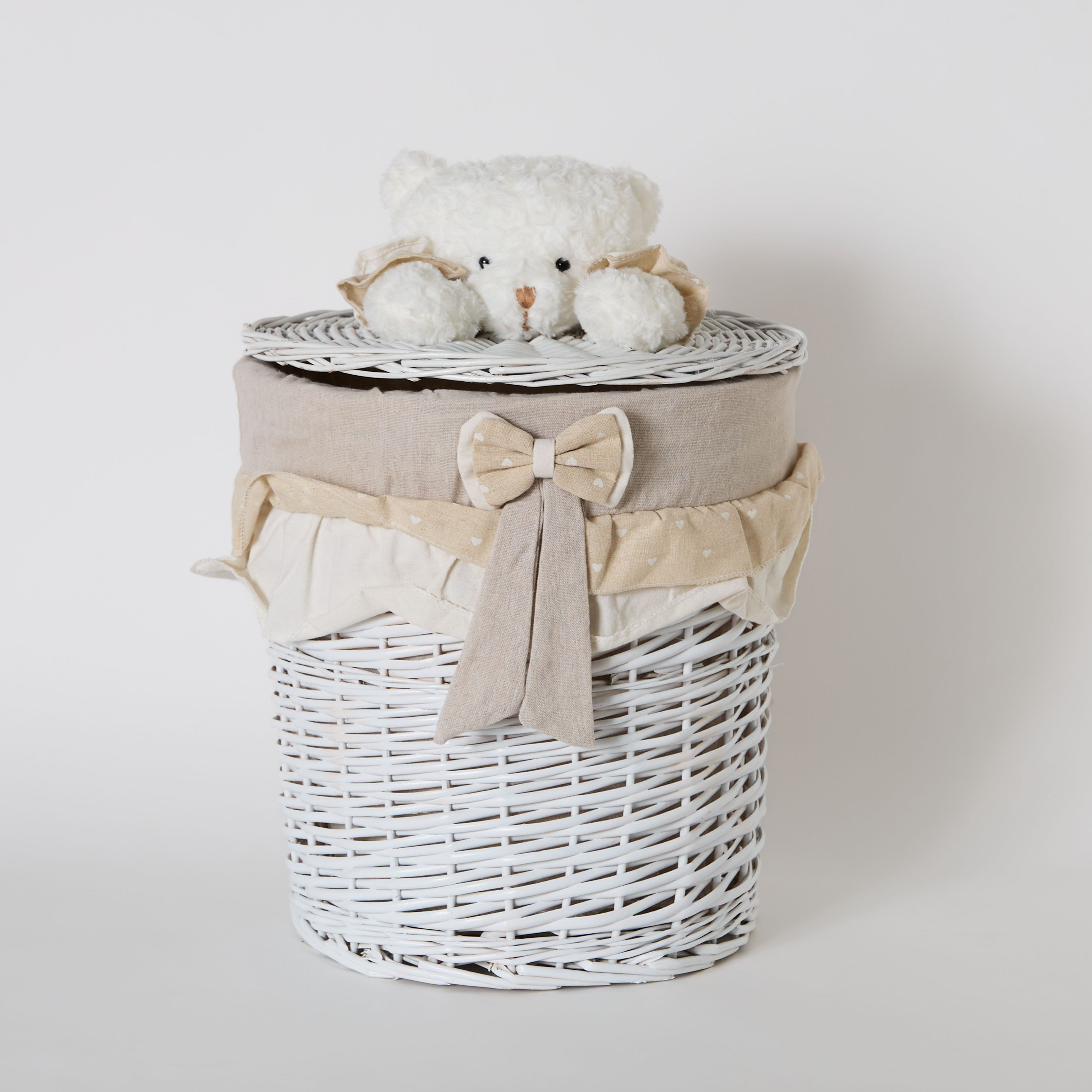 سلة تخزين متوسطة من الصفصاف على شكل دب مع فيونكة - 37x40×55 سم-hbxhomeware-hbxkidsandyouth-image-5