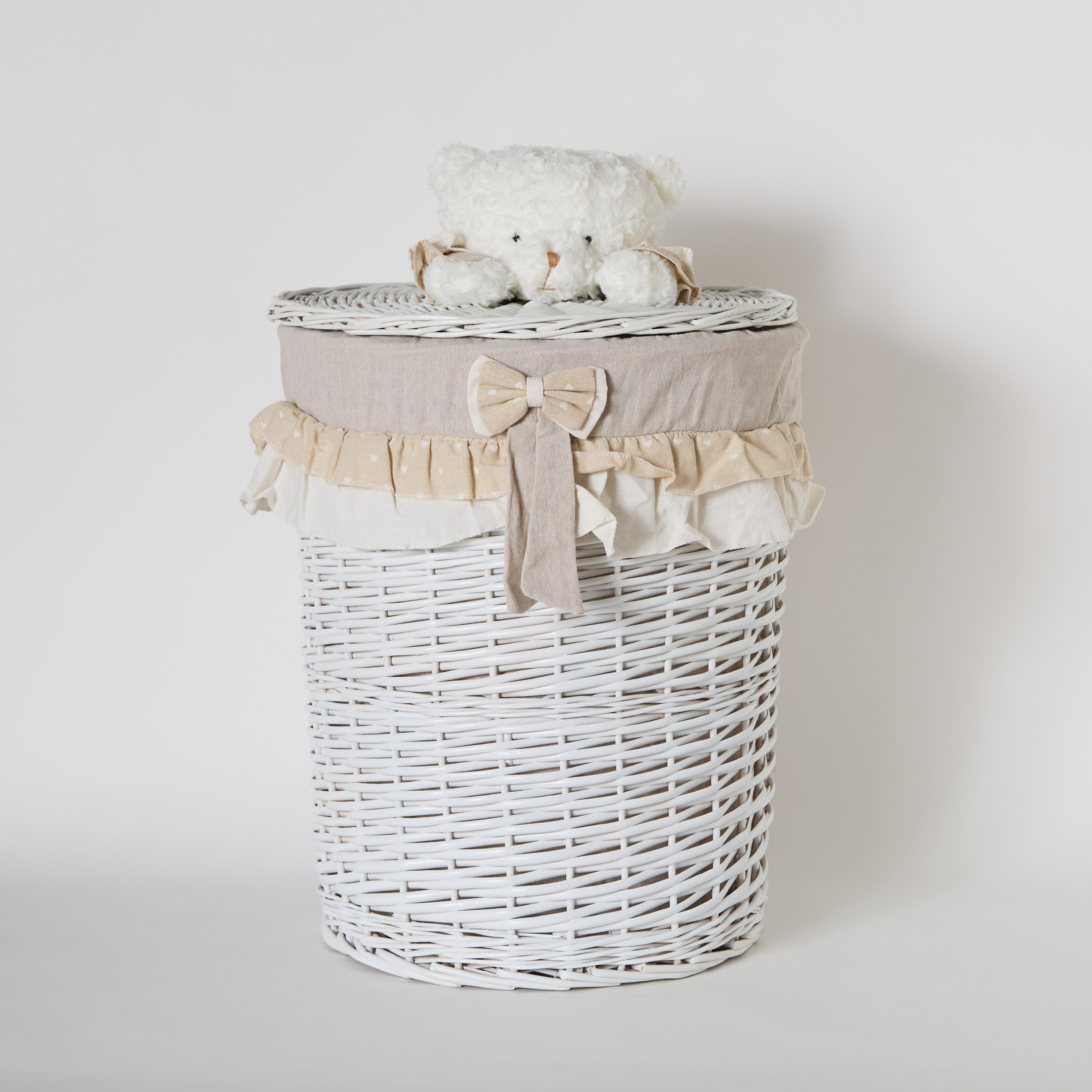 سلة تخزين كبيرة من الصفصاف على شكل دب مع فيونكة - 45×55 سم-hbxhomeware-hbxkidsandyouth-image-5
