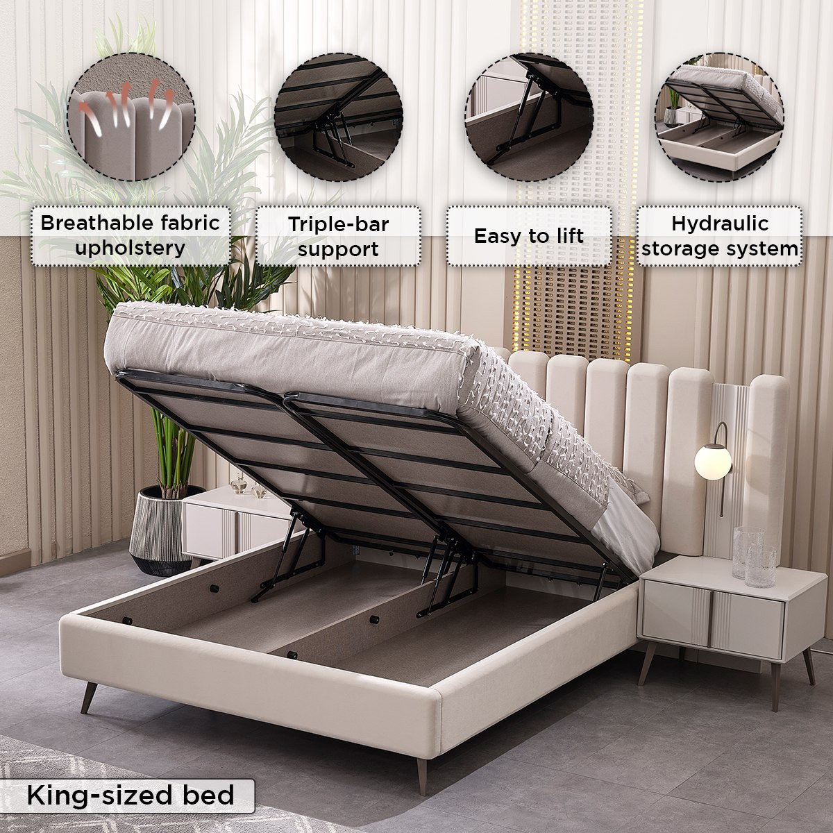 طقم غرفة نوم كينج 6 قطع بسرير هيدروليك من كونراد- 180x200 سم-hbxbedroom-bedsandbedsets-bedroomsets-king-image-6