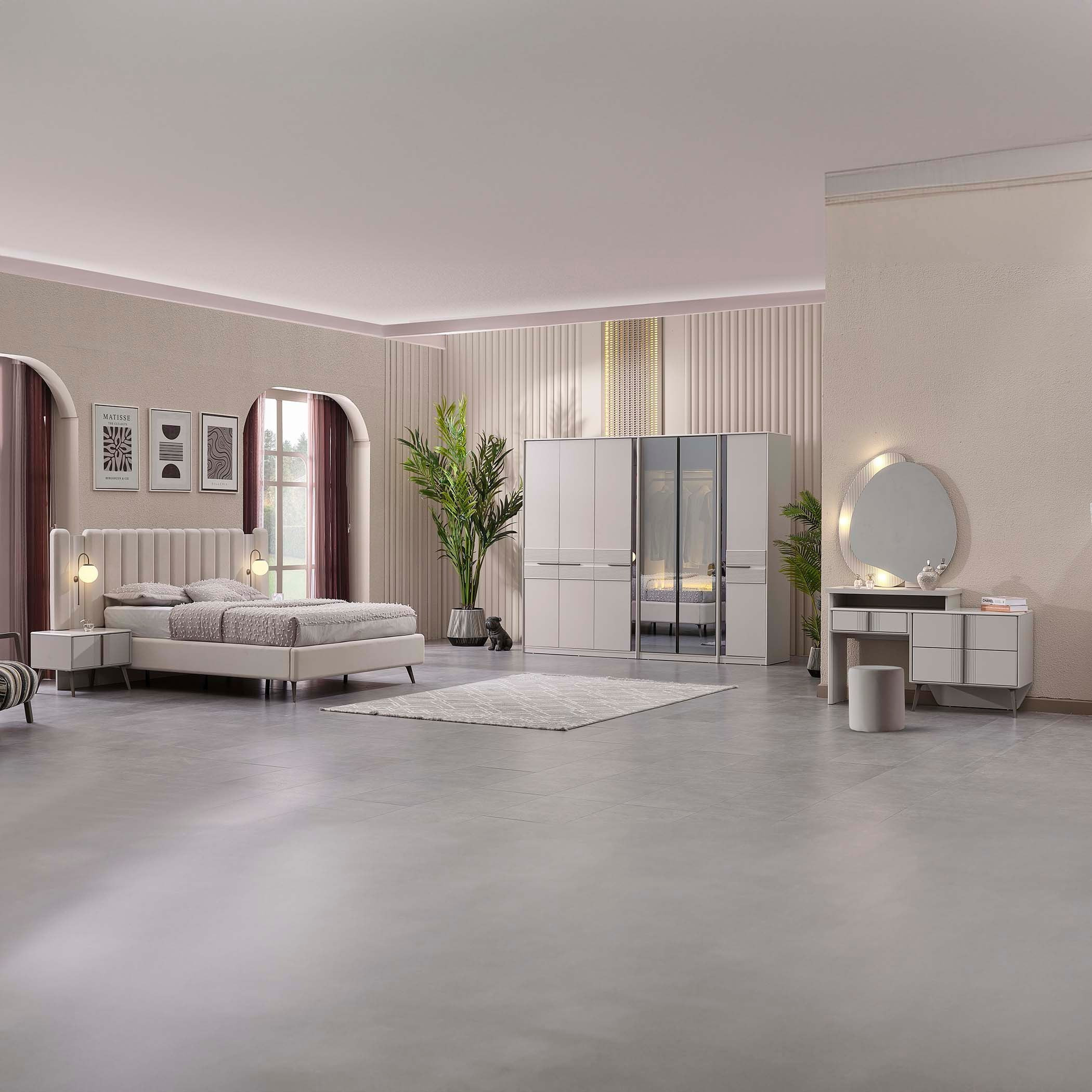 خزانة ملابس 6 أبواب بمرآة من كونراد-hbxfurniture-wardrobes-image-3