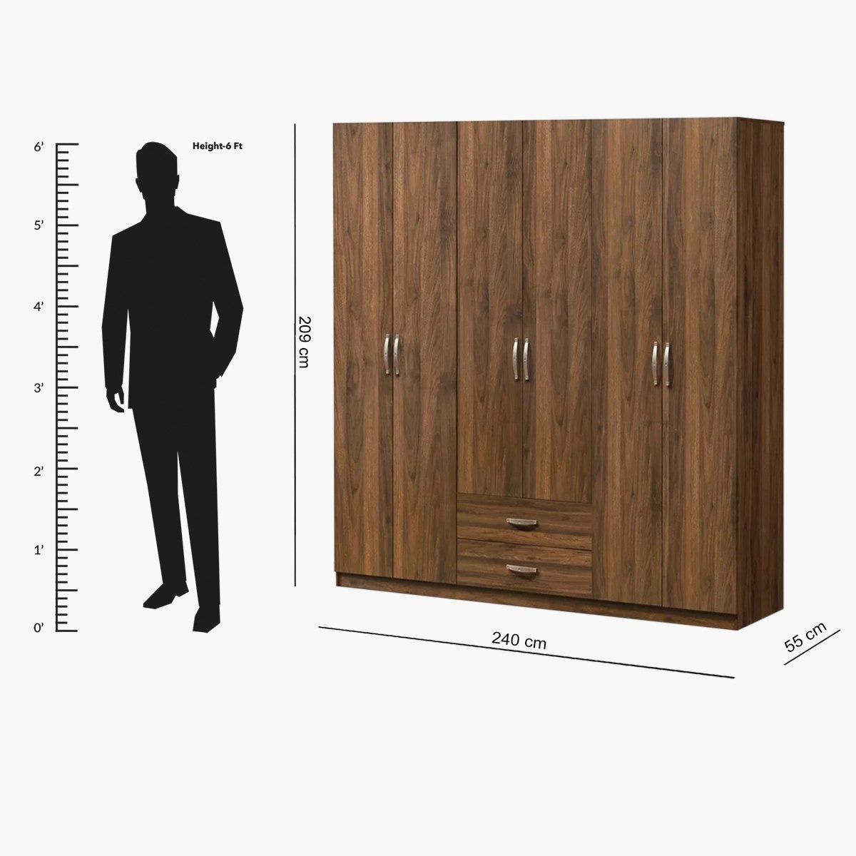 Kulltorp Plus 6-Door Wardrobe-hbxfurniture-wardrobes-image-10