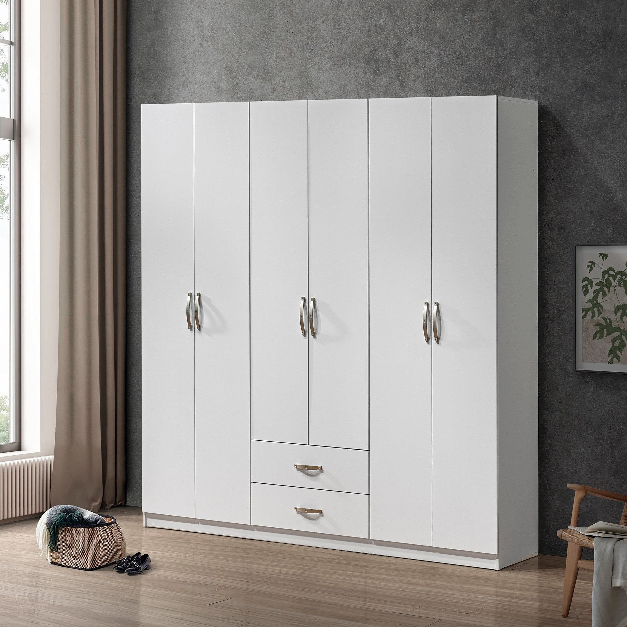 Kulltorp Plus 6-Door Wardrobe-hbxfurniture-wardrobes-image-1