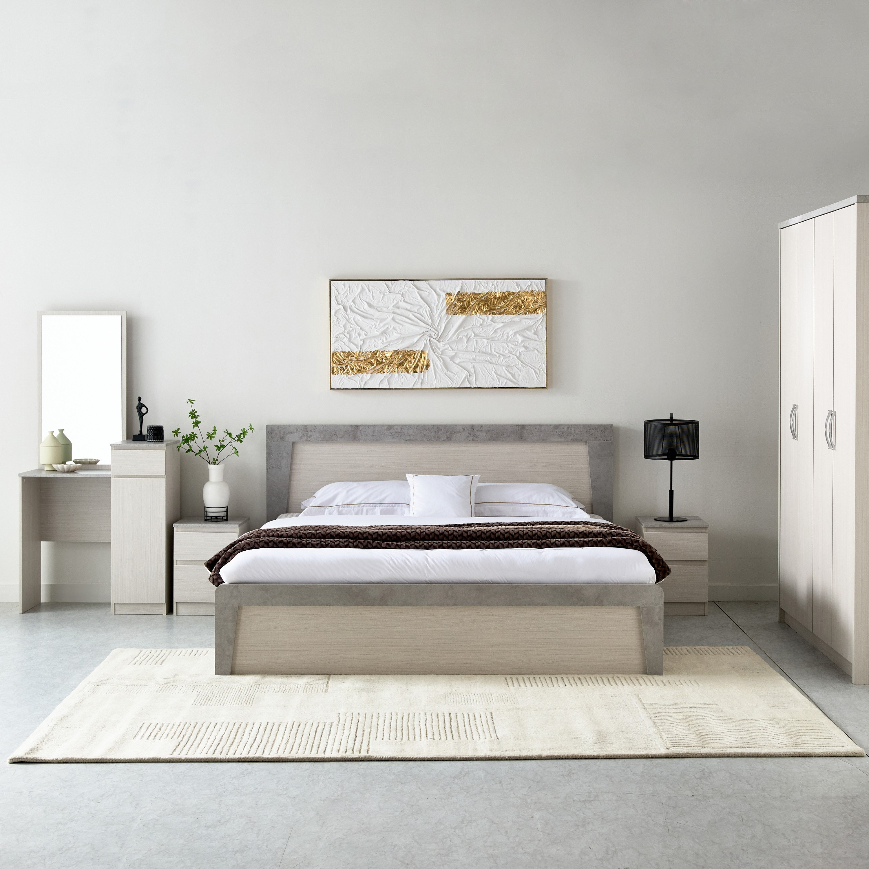 طقم غرفة نوم كينج 5 قطع - برايم نكست من موڤو - 180x200 سم-hbxbedroom-bedsandbedsets-bedroomsets-king-image-1