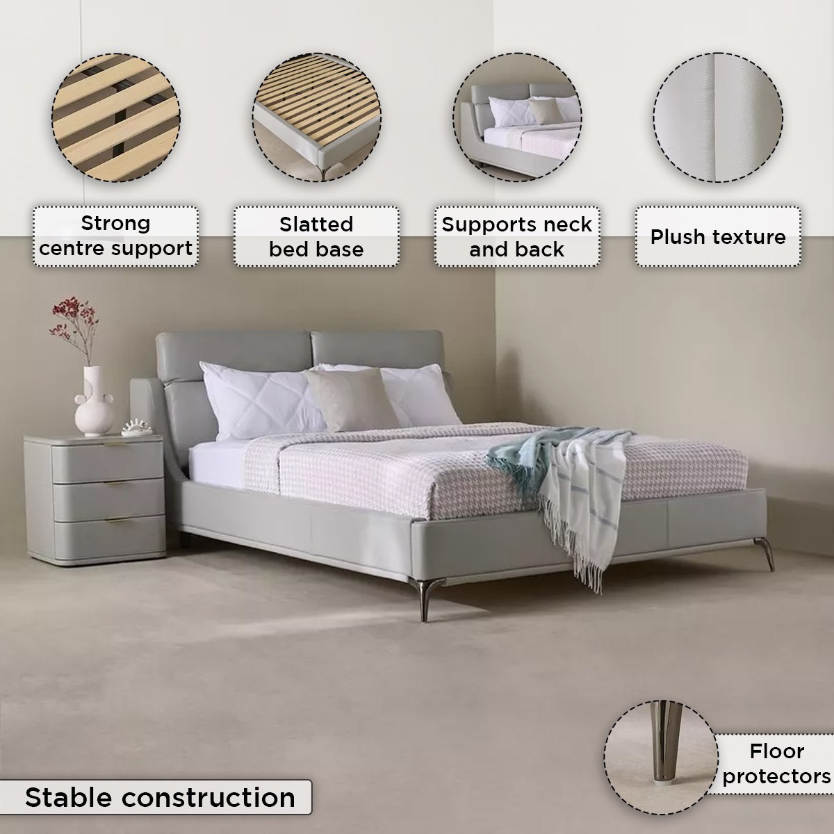 سرير كوين ذكي منجد ومتعدد الوظائف من مارويل زينيث - 160x200 سم-hbxbedroom-bedsandbedsets-beds-queen-image-6