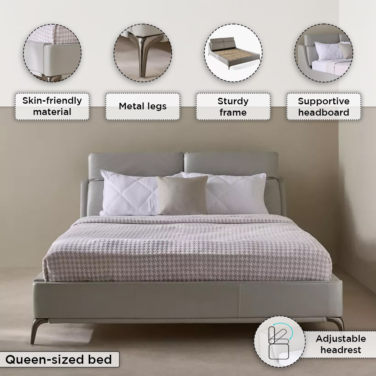 سرير كوين ذكي منجد ومتعدد الوظائف من مارويل زينيث - 160x200 سم-hbxbedroom-bedsandbedsets-beds-queen-image-7
