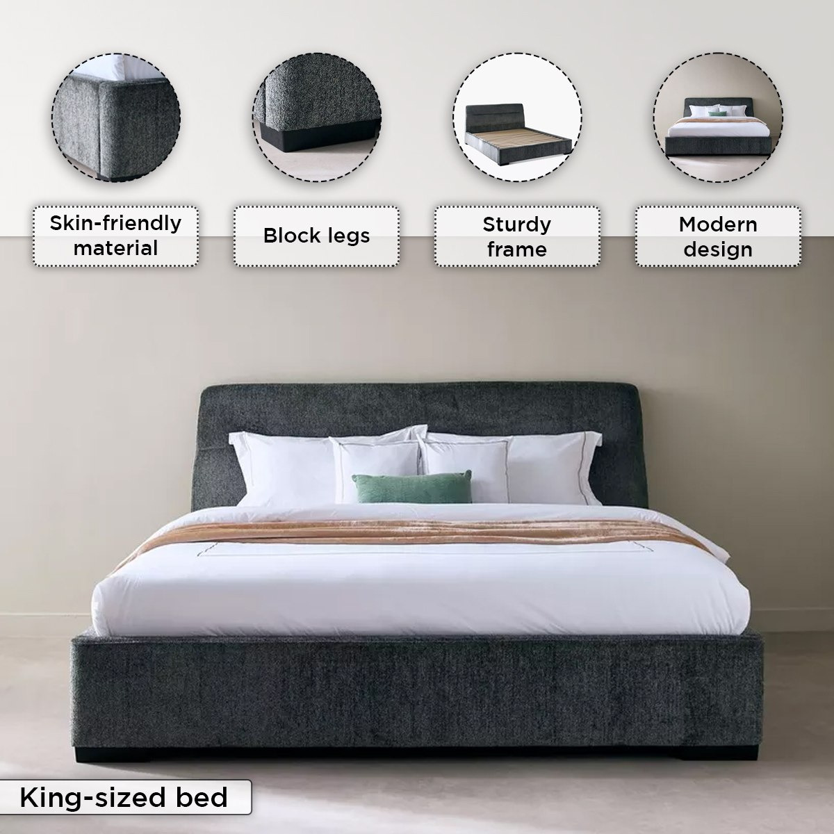 سرير كينج منجد من دونا بيرنارد - 180 × 200 سم-hbxfurniture-bedsandbedsets-upholsteredbeds-king-image-7