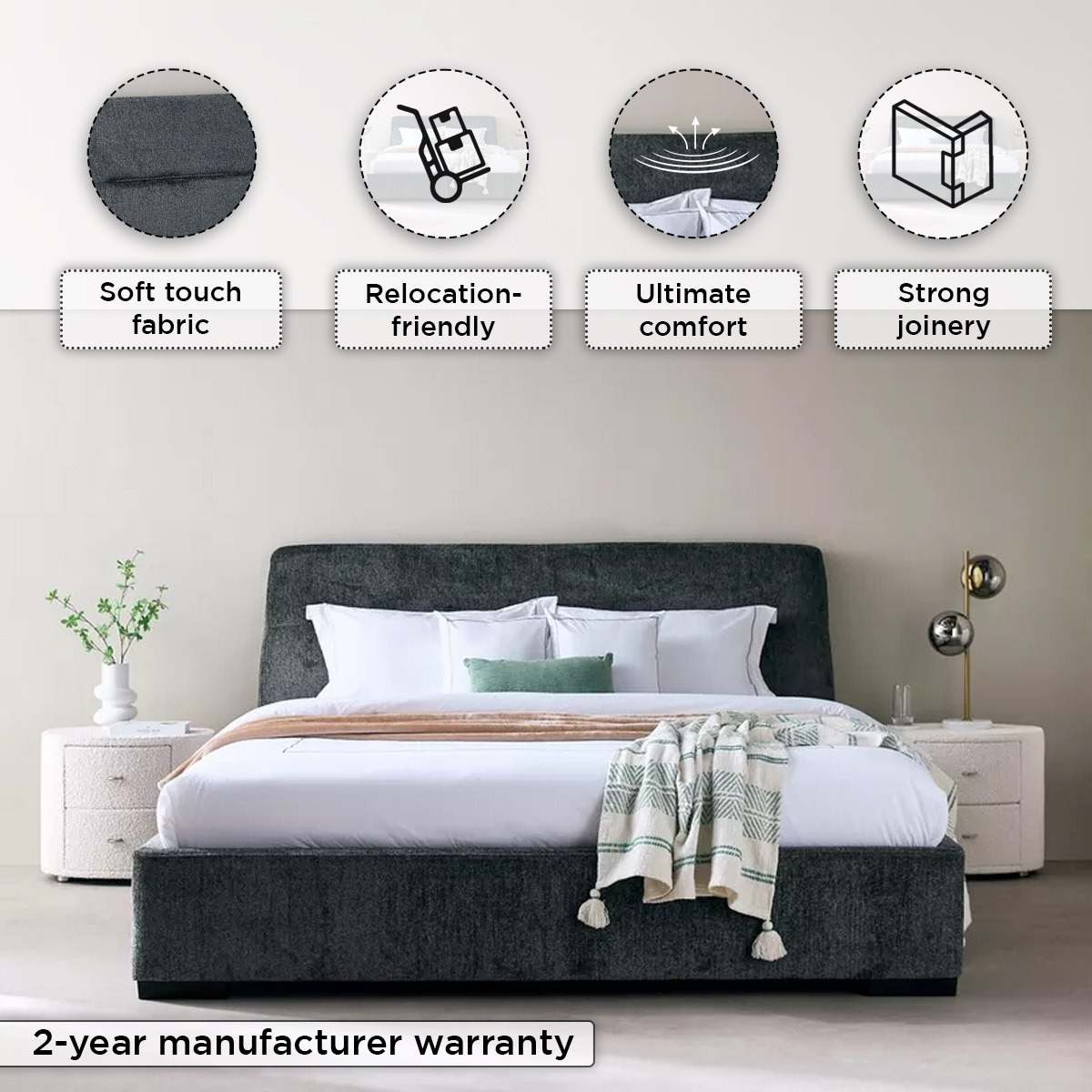 سرير كينج منجد من دونا بيرنارد - 180 × 200 سم-hbxfurniture-bedsandbedsets-upholsteredbeds-king-image-5
