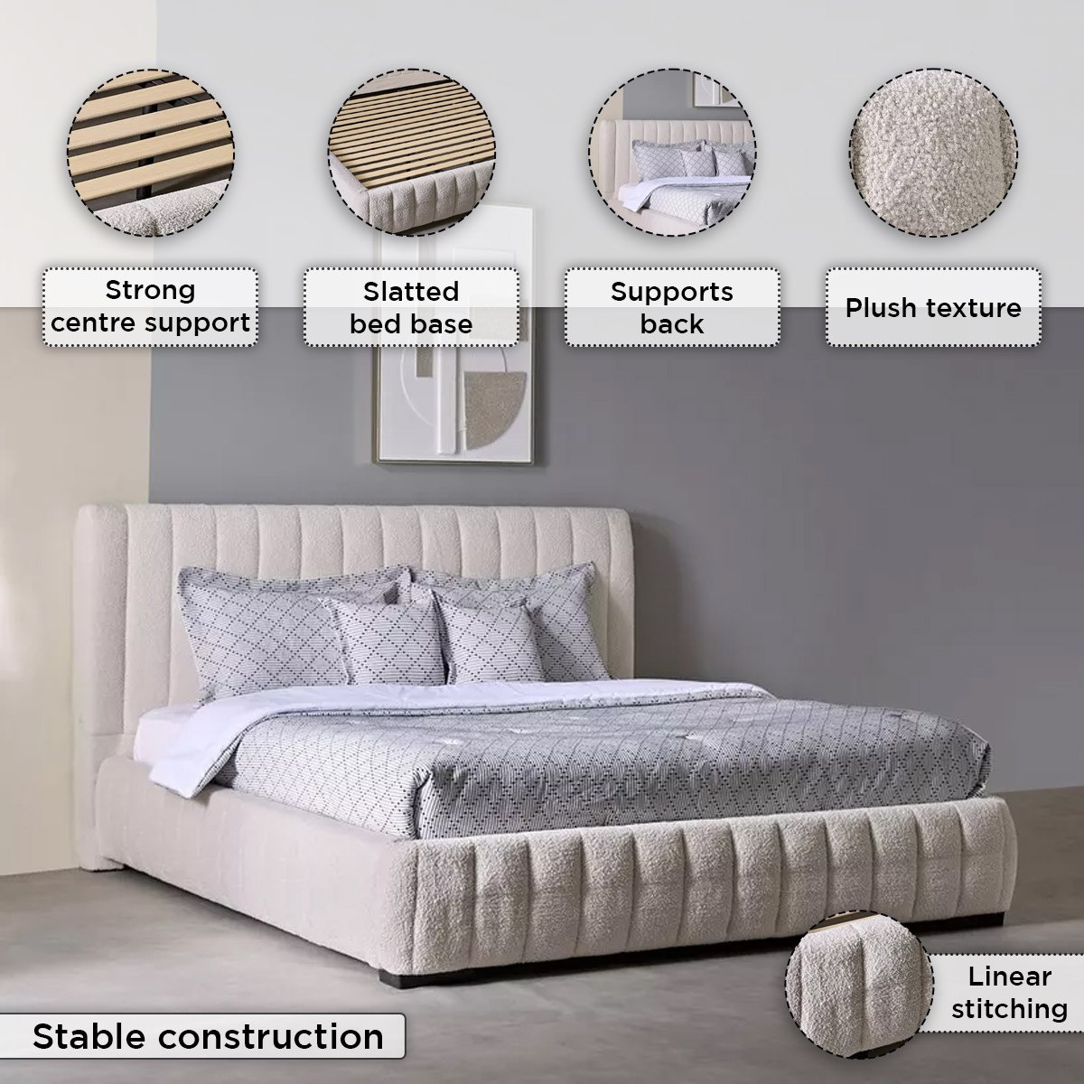 سرير كينج منجد أوربان من فرانكفورت - 180 × 200 سم-hbxfurniture-bedsandbedsets-upholsteredbeds-king-image-6