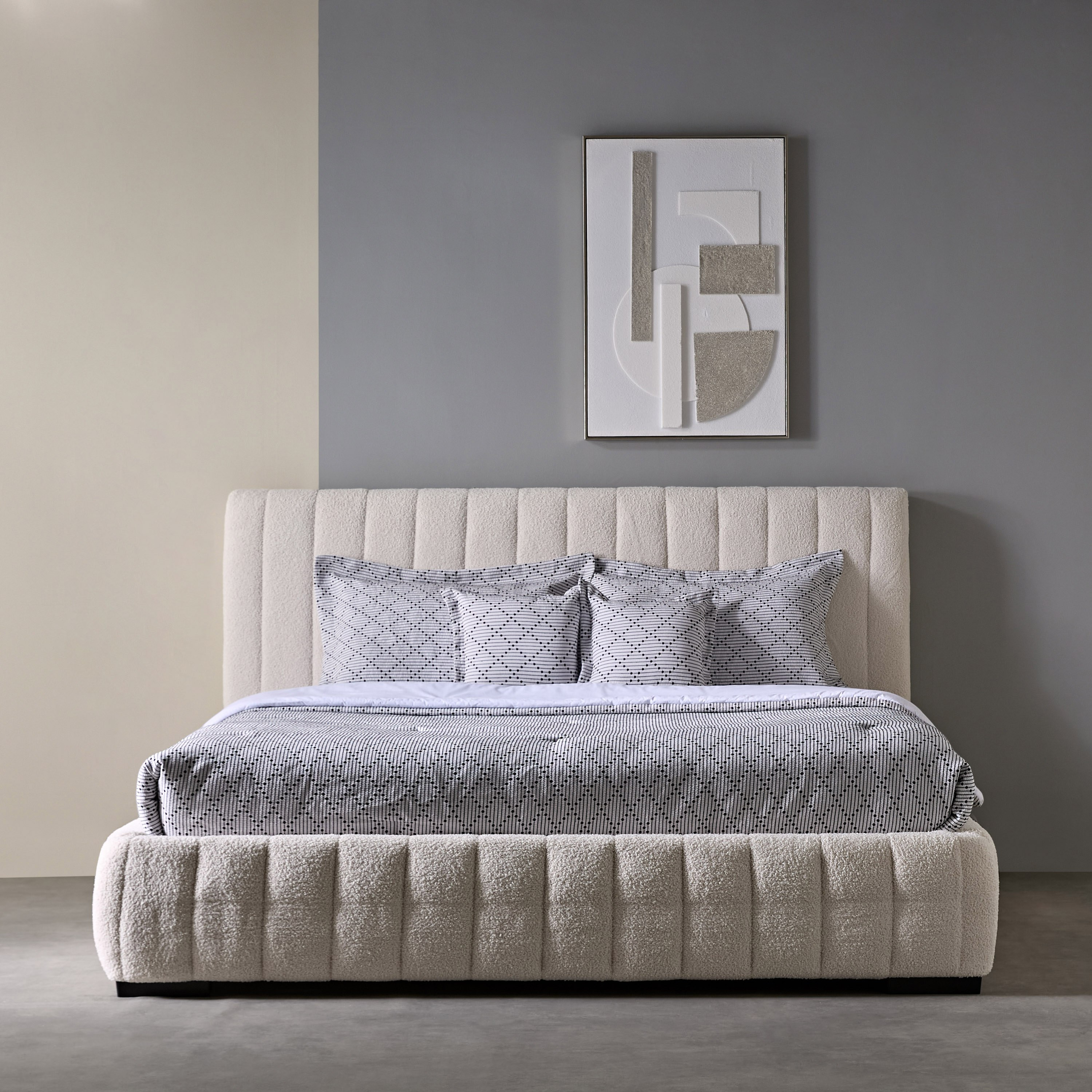 سرير كينج منجد أوربان من فرانكفورت - 180 × 200 سم-hbxfurniture-bedsandbedsets-upholsteredbeds-king-image-2