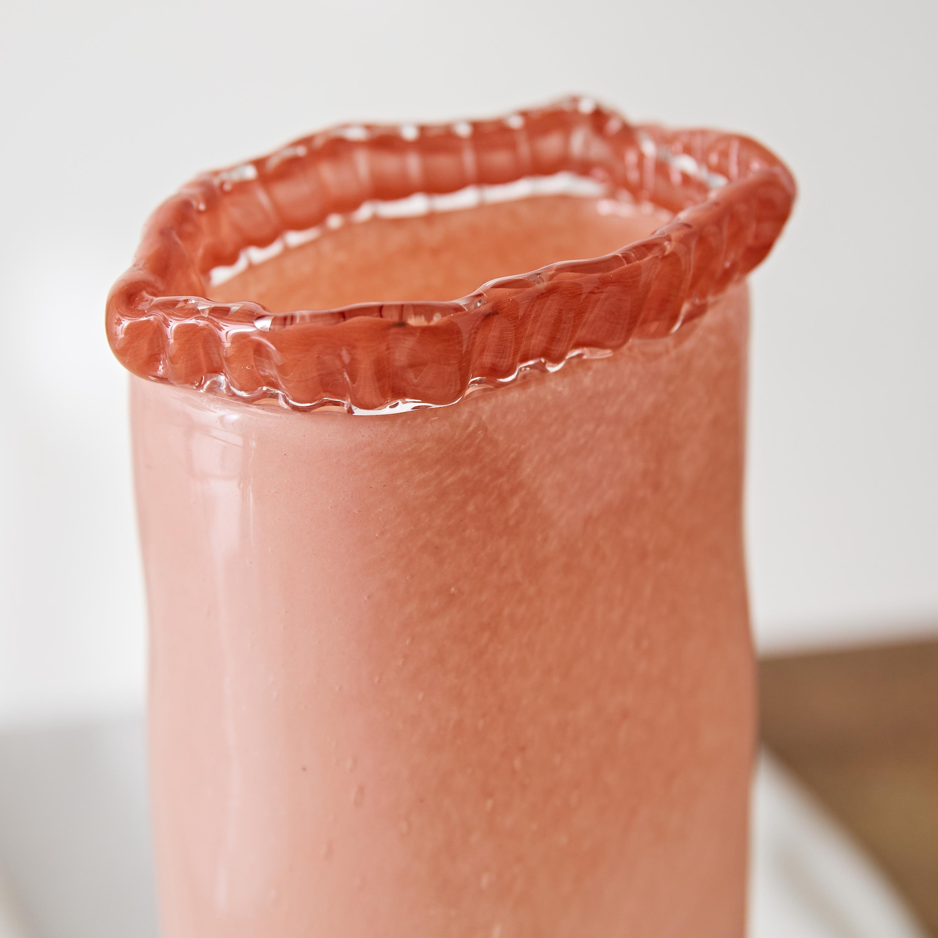 Reva Handmade Premium Glass Vase with Rim - 14.5x10x31 cm-PROMO_HB_AE_B2G2_011025-image-3