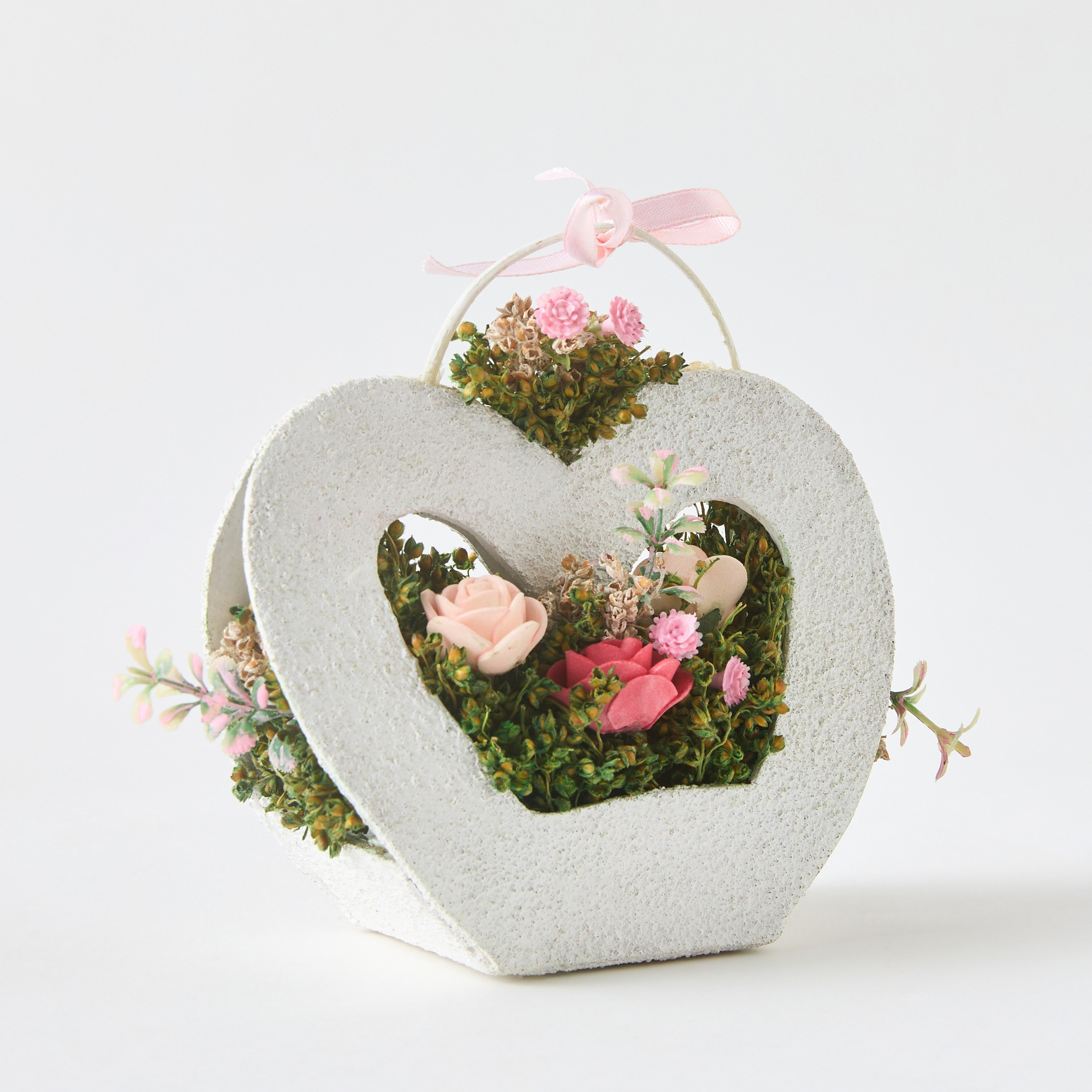 باقة زهور في إناء زرع على شكل قلب من كيفن - 13×6×13 سم-hbxhomeware-hbxdecorandfurnishings-image-5
