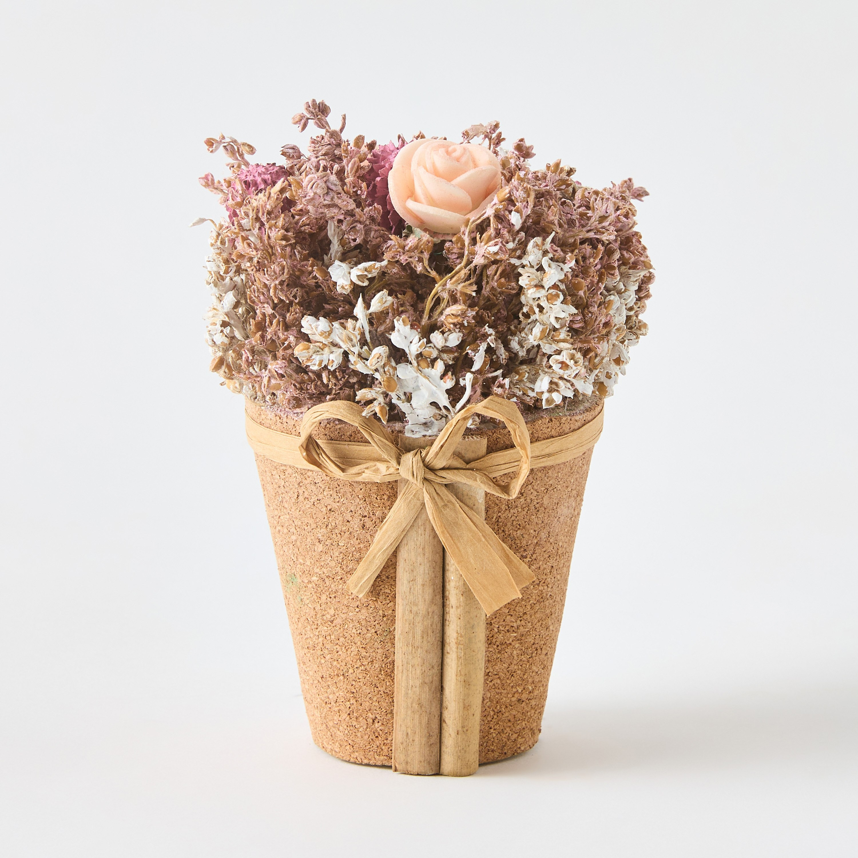 باقة زهور صغيرة في إناء زرع مستدير من كيفن - 8x8x12 سم-hbxdecorandfurnishings-homeaccessories-artificialflowersandplants-image-5