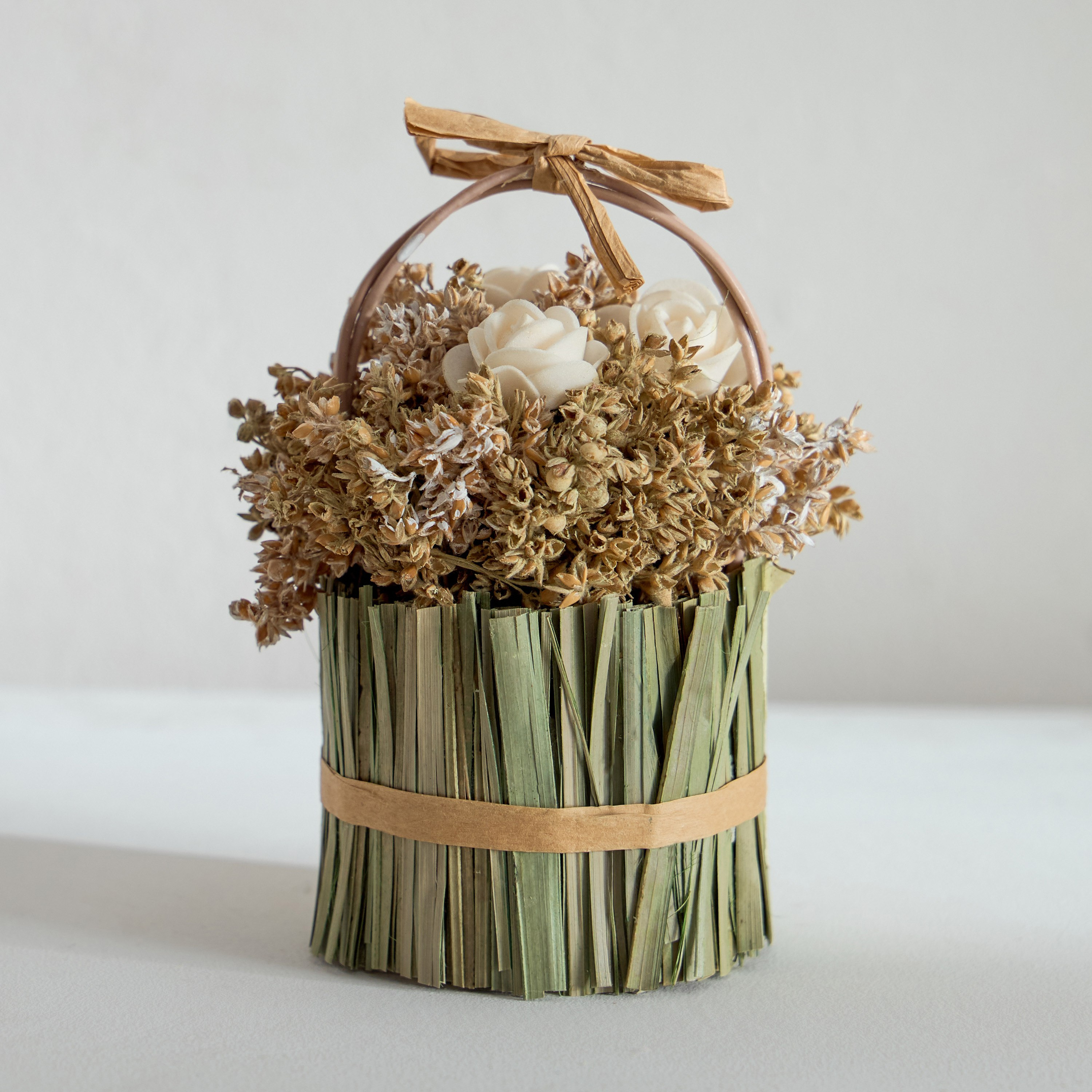 باقة زهور في سلة من كيفن - 9x9x13 سم-hbxdecorandfurnishings-homeaccessories-artificialflowersandplants-image-2