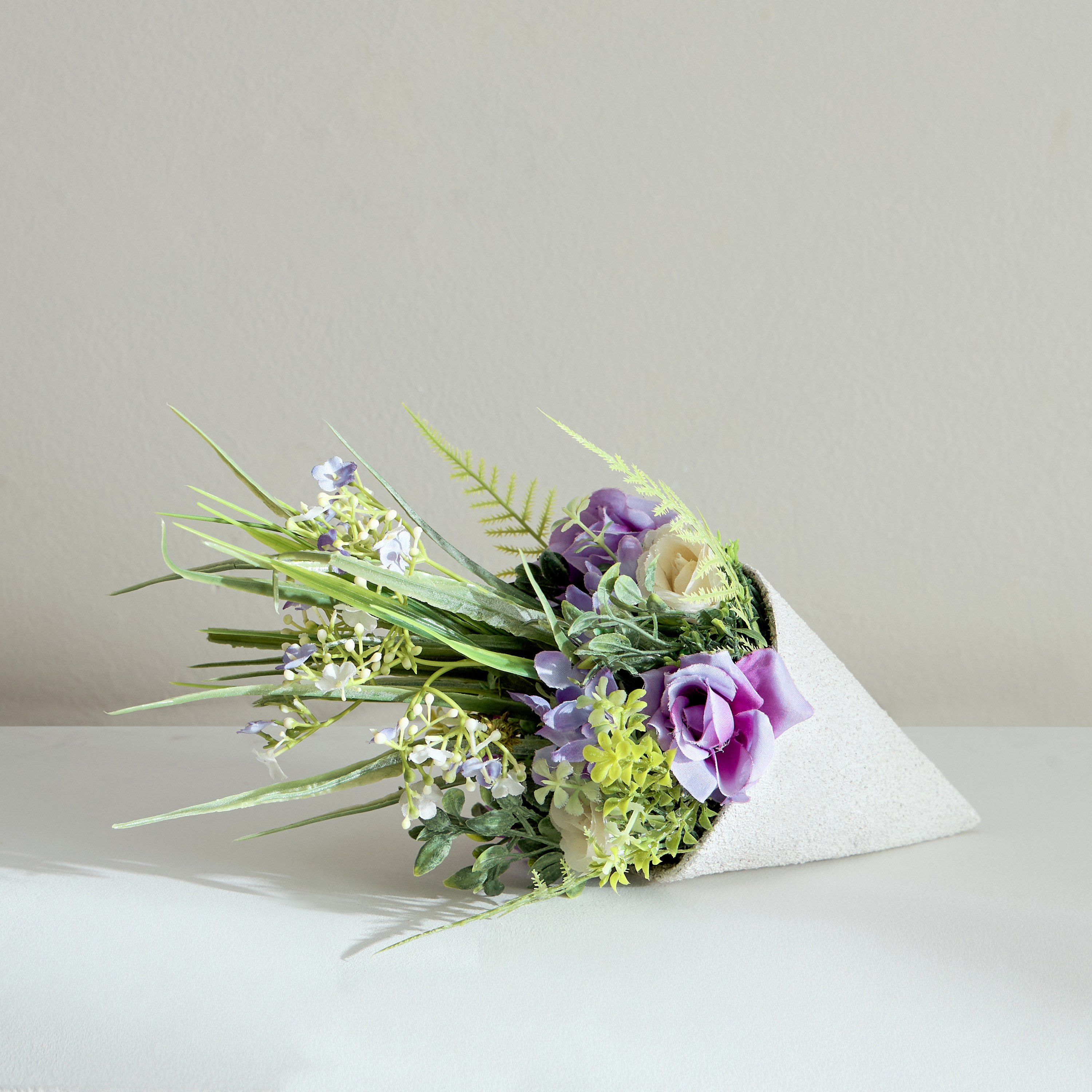 Caven Rose Arrangement in Conical Shape Metal Planter with Stand - 15x15x34 cm-PROMO_HB_AE_B1G1_250925-image-1