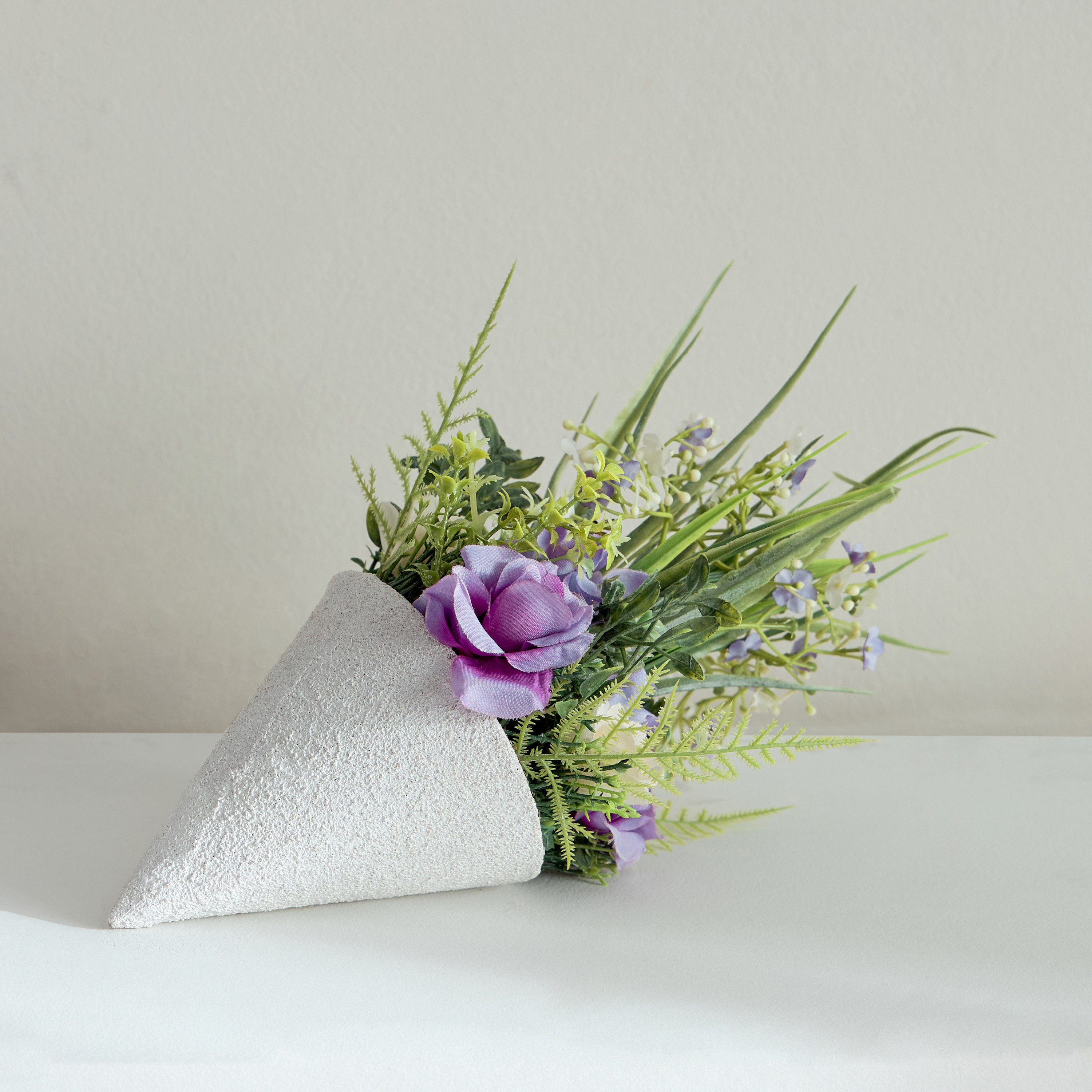 Caven Rose Arrangement in Conical Shape Metal Planter with Stand - 15x15x34 cm-PROMO_HB_AE_B1G1_250925-image-2