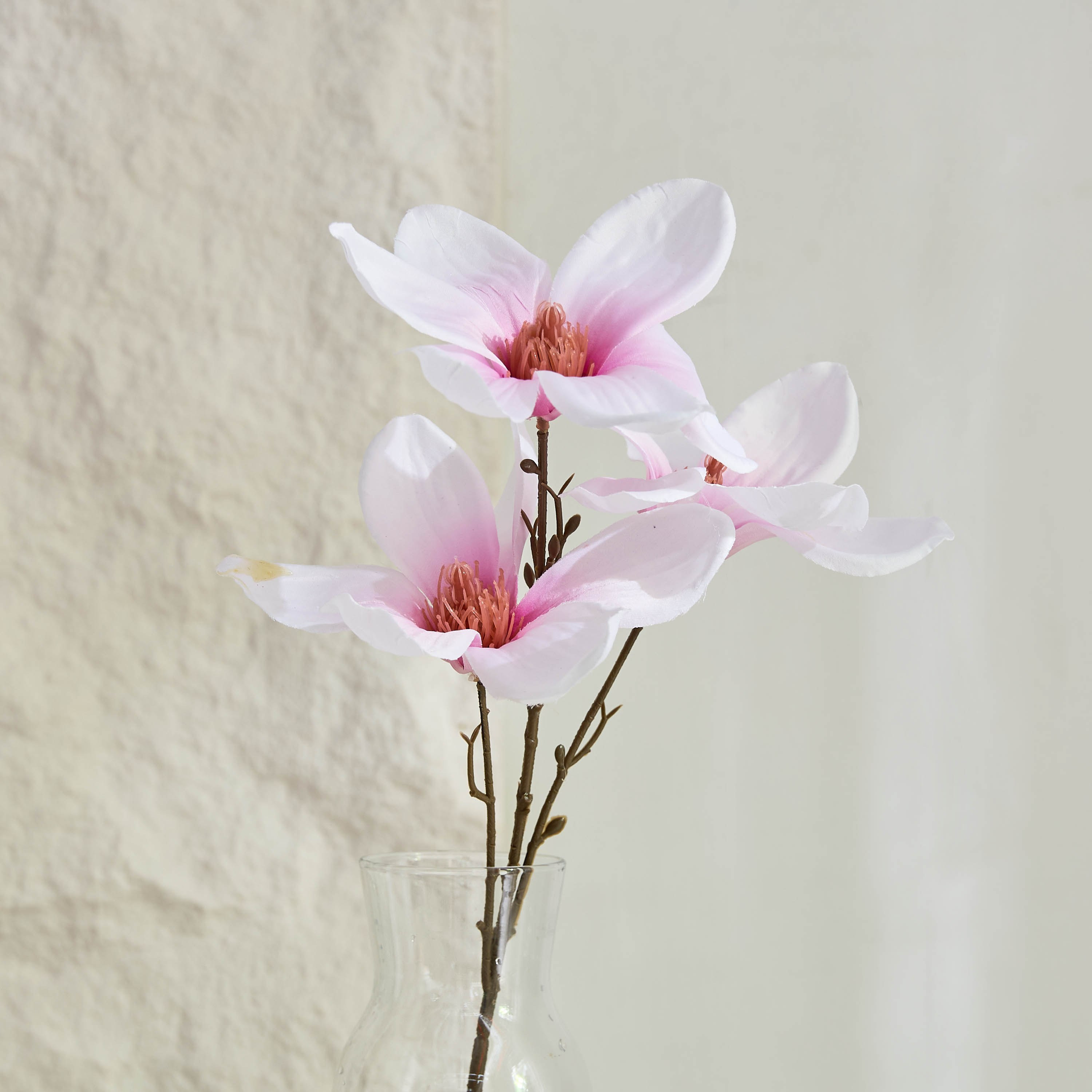 باقة ماجنوليا بثلاث رؤوس من ليارا - 45 سم-hbxdecorandfurnishings-homeaccessories-artificialflowersandplants-image-2