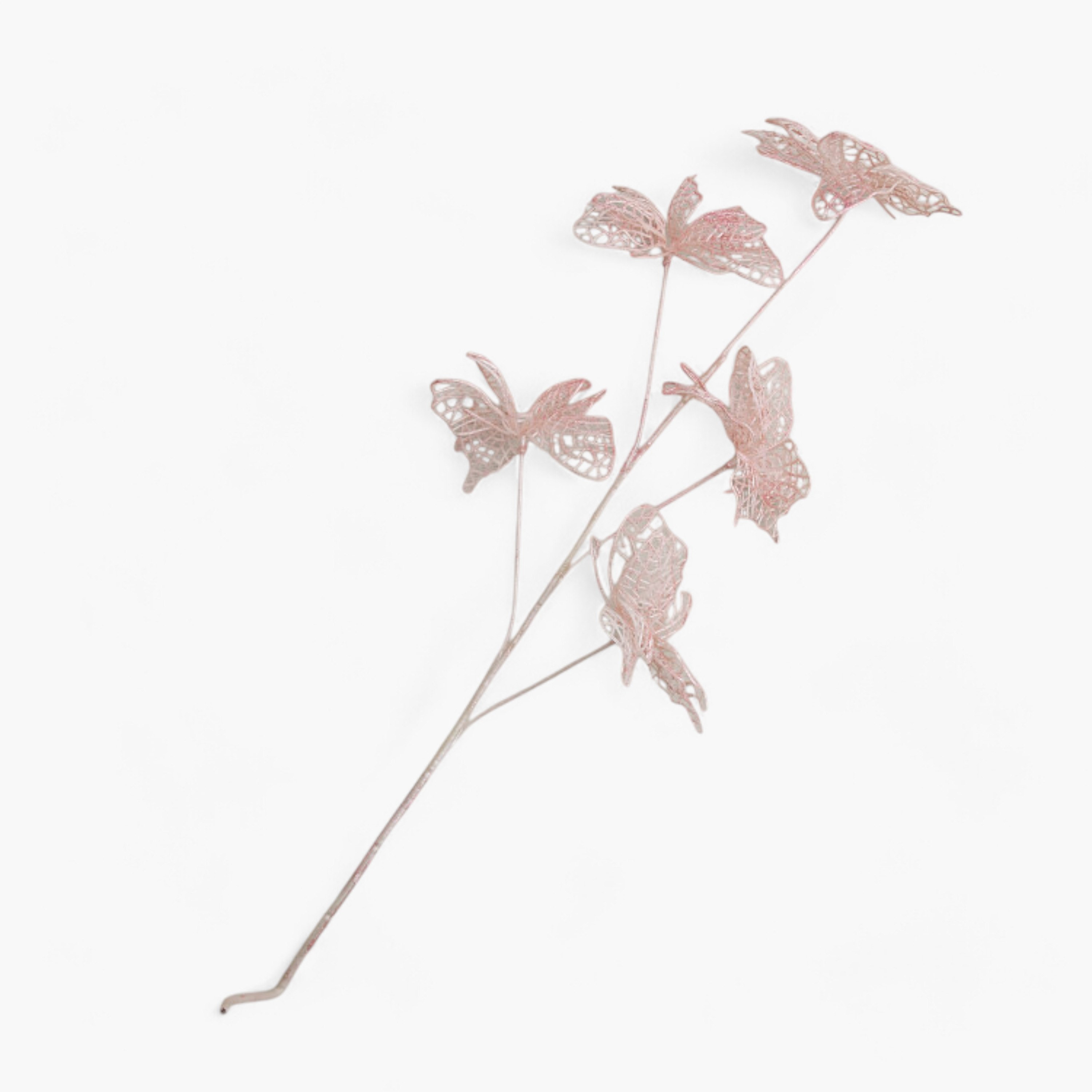 غصن زهور بـ5 رؤوس فراشات بلاستيكية من ليارا - 60 سم-hbxdecorandfurnishings-homeaccessories-artificialflowersandplants-image-4