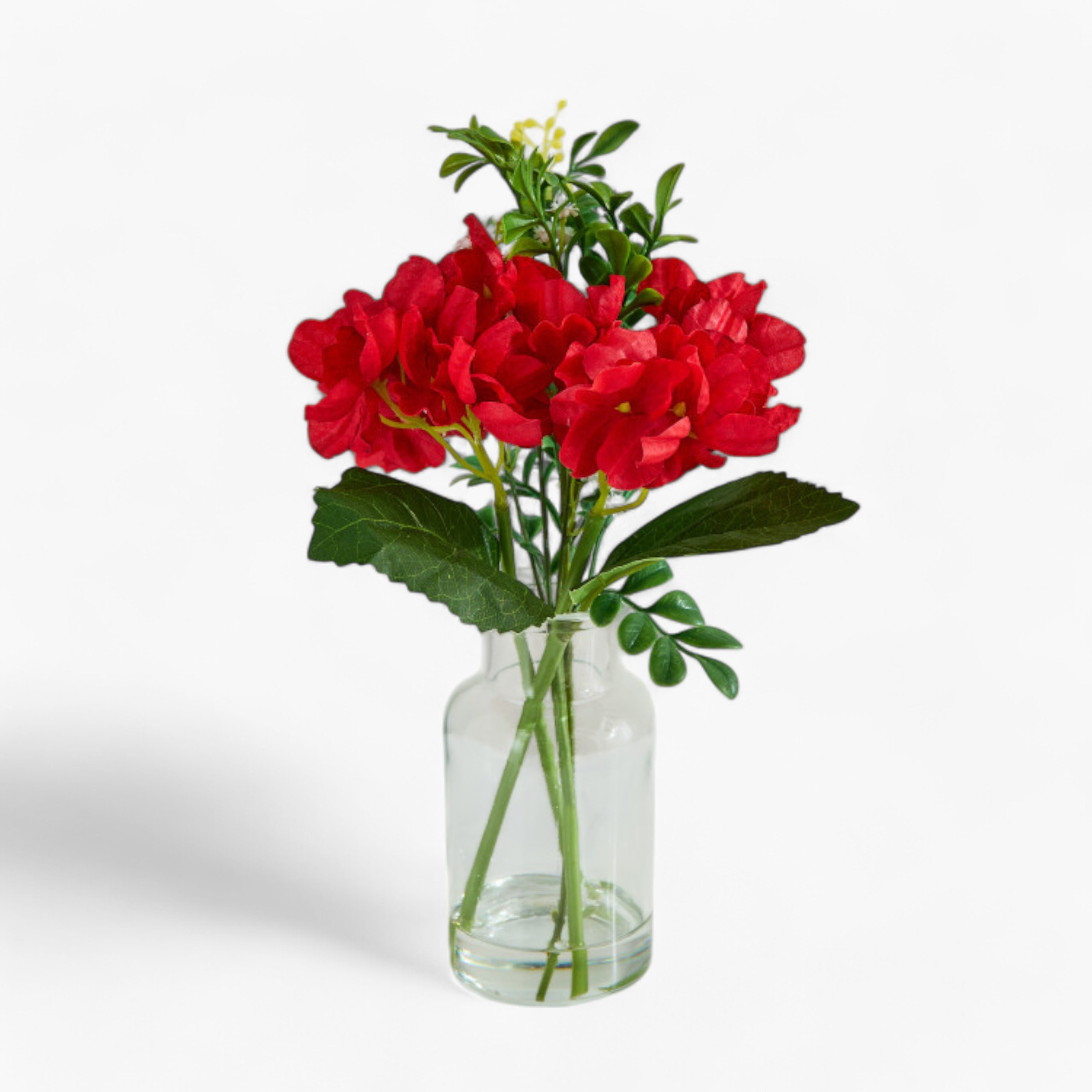 تشكيلة زهور كوبية مع مياه عادية في قارورة زجاج من ليارا - 33 سم-hbxdecorandfurnishings-homeaccessories-artificialflowersandplants-image-5