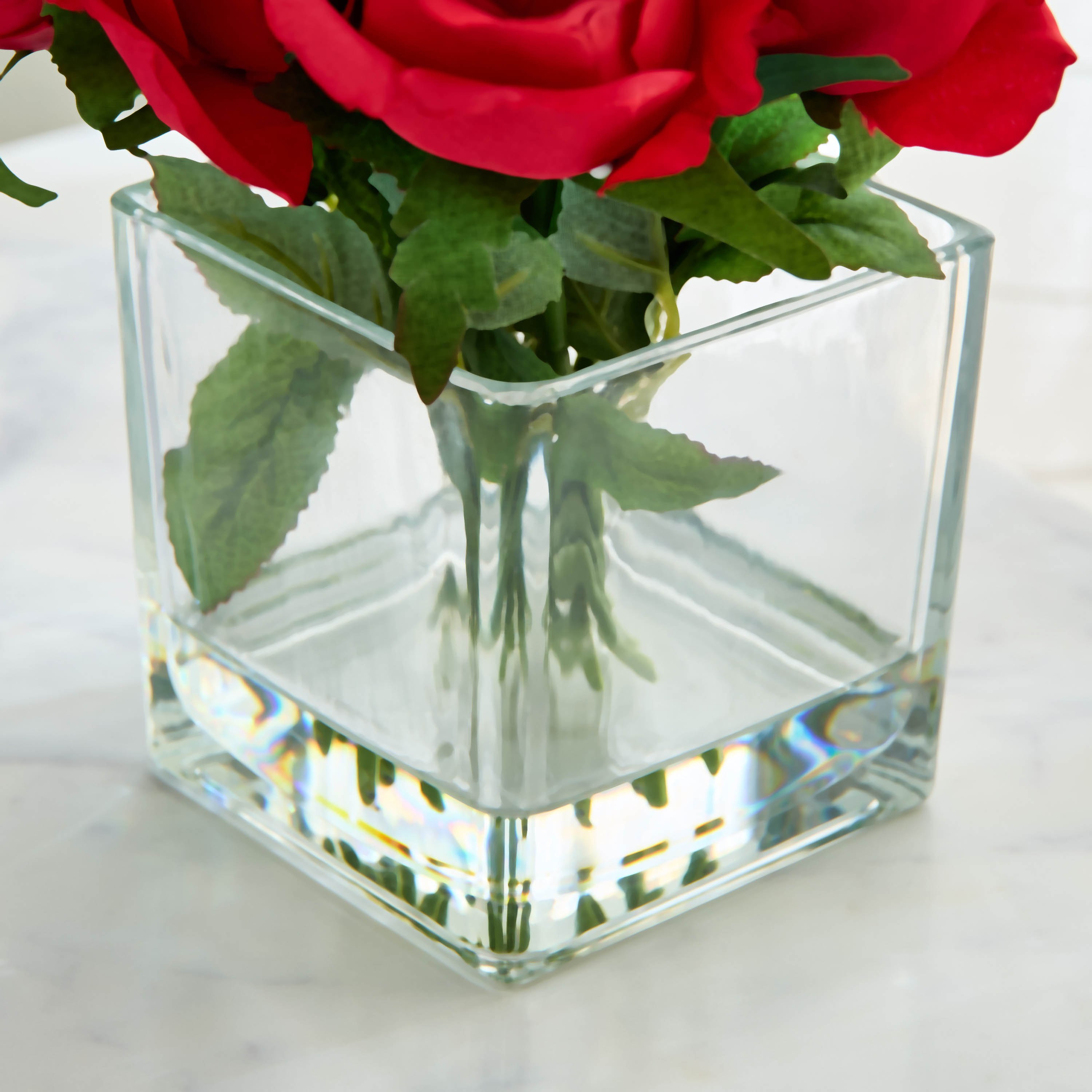باقة زهور في وعاء زجاجي من ليارا - 30 سم-hbxdecorandfurnishings-homeaccessories-artificialflowersandplants-image-3