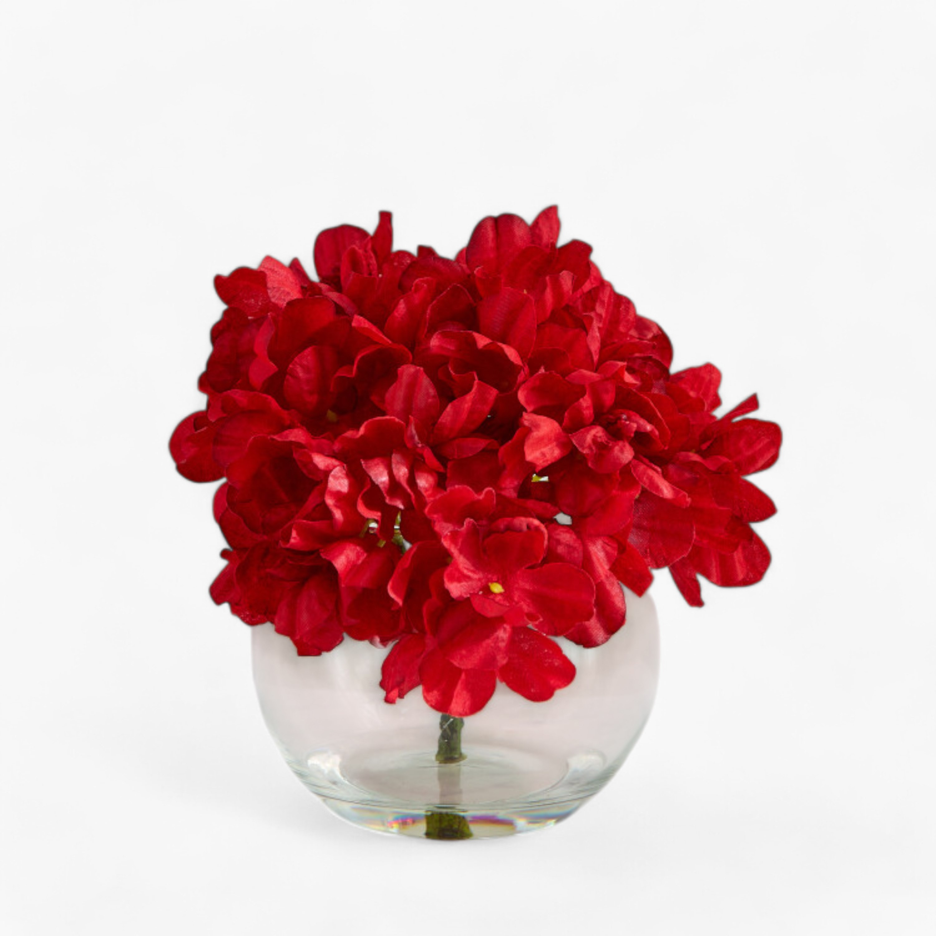 باقة زهور هيدرانجيا مع ماء راكد في إناء زجاجي من ليارا - 28 سم-hbxdecorandfurnishings-homeaccessories-artificialflowersandplants-image-5