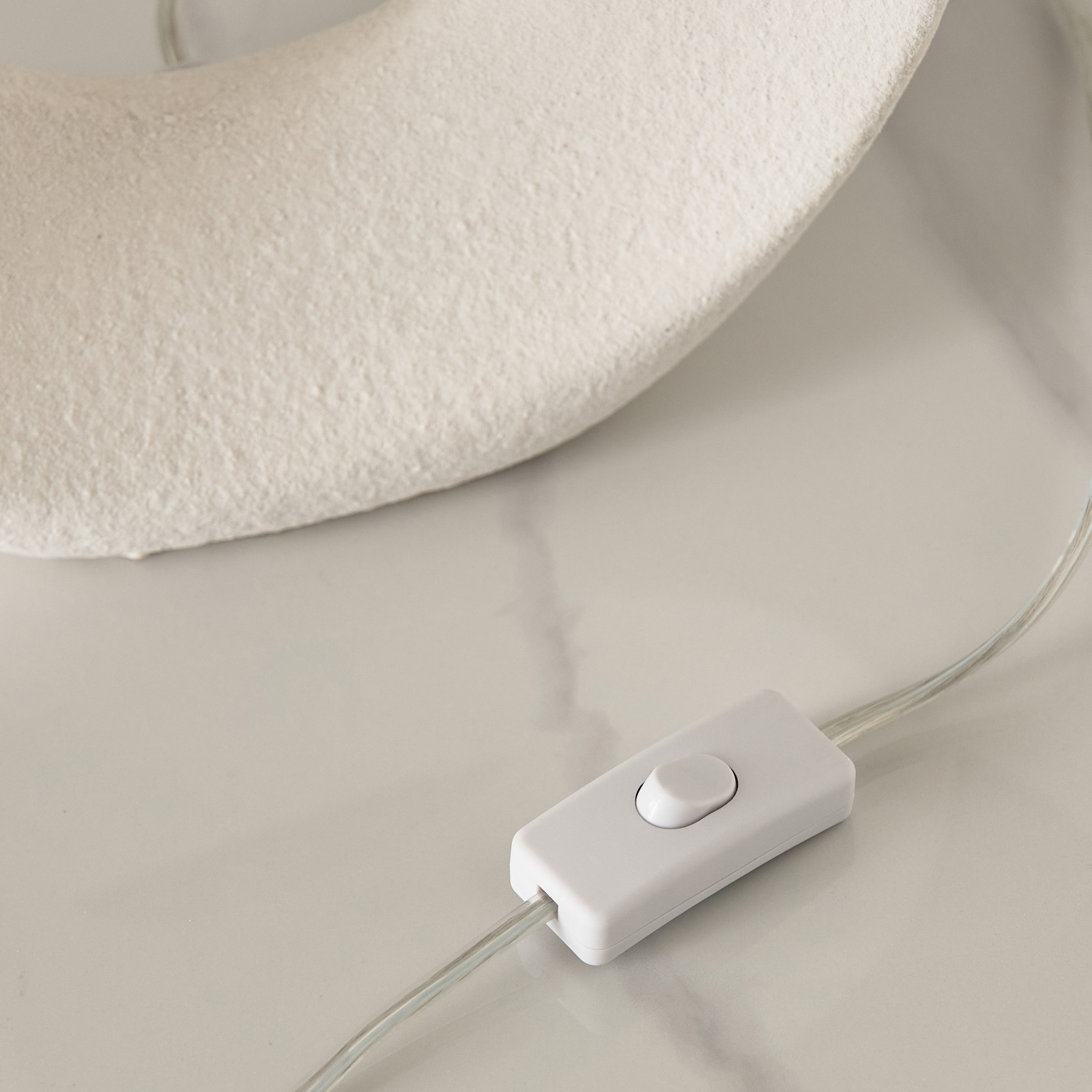Zoe Spengler Ceramic Table Lamp with Linen Shade - 40x20x51 cm-hbxhomeware-hbxlivingroom-image-5