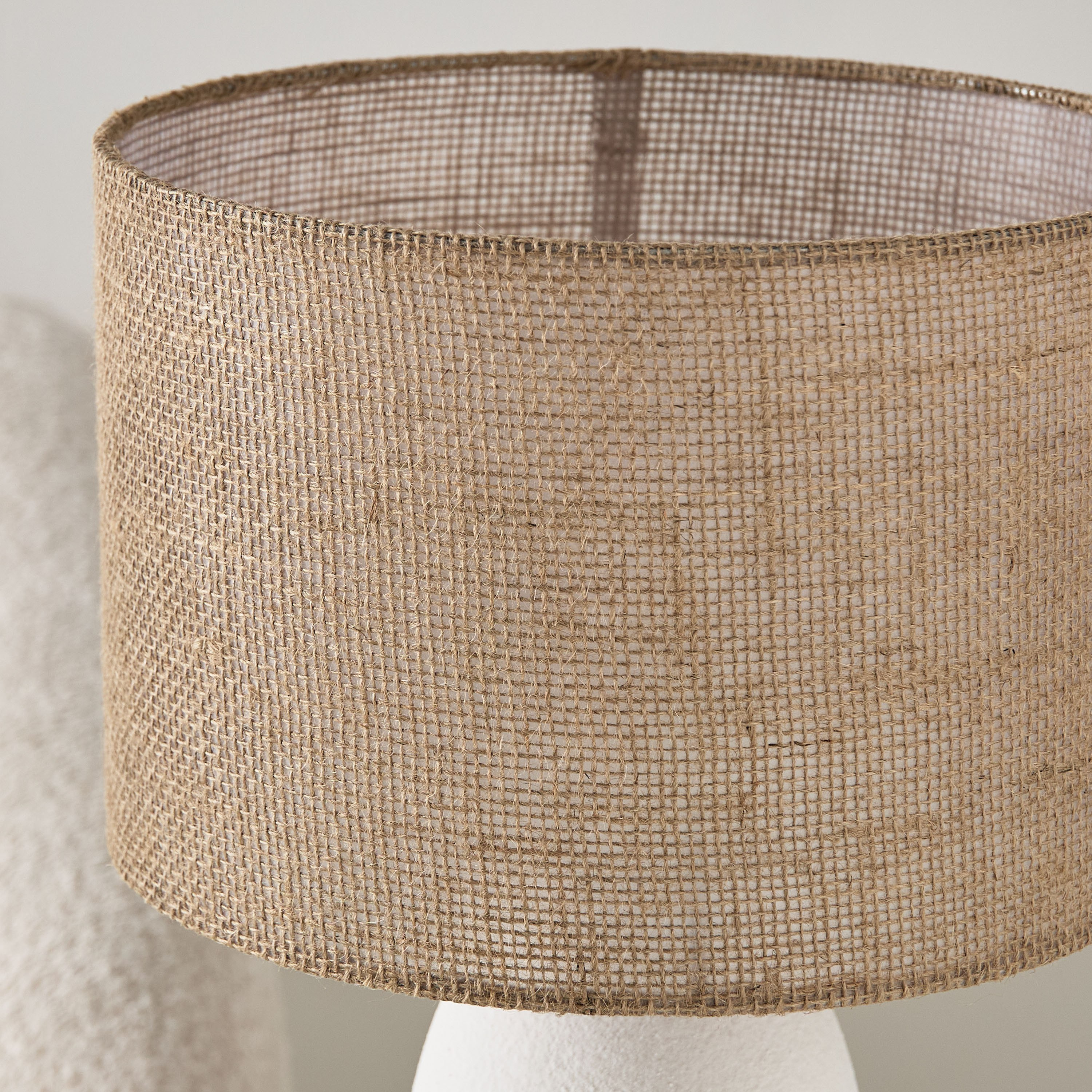 Zoe Iver Ceramic Table Lamp with Linen Shade - 32x32x61 cm-hbxbedroom-lighting-tablelamps-image-4