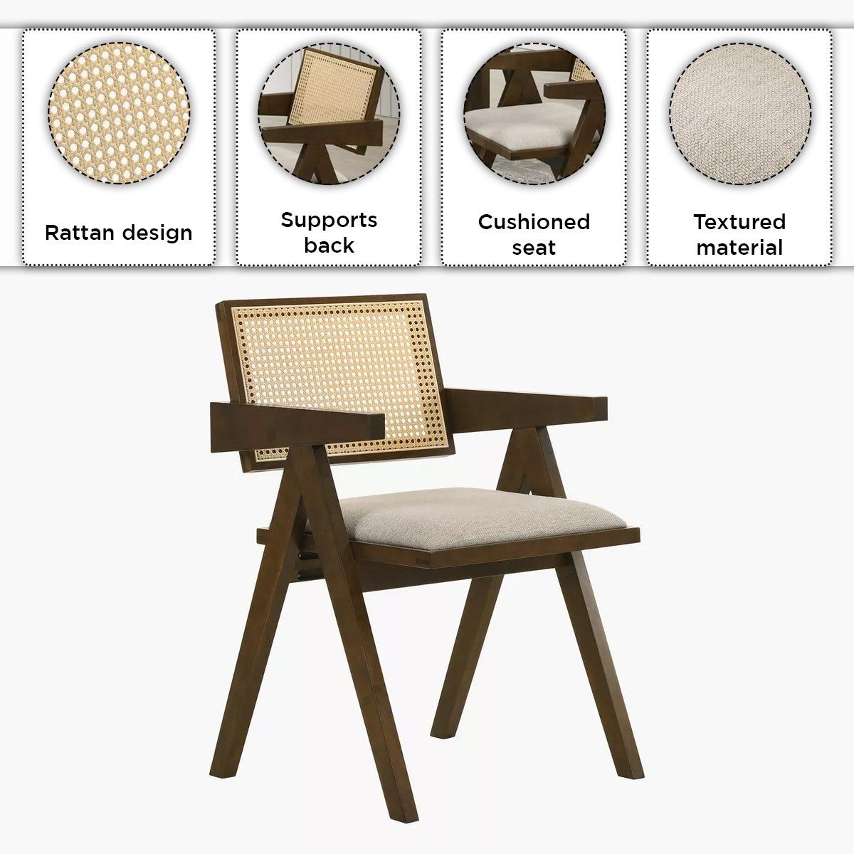 طقم طاولة سفرة 6 مقاعد من كاميلا-hbxfurniture-diningtablesandsets-diningsets-sixseater-image-6