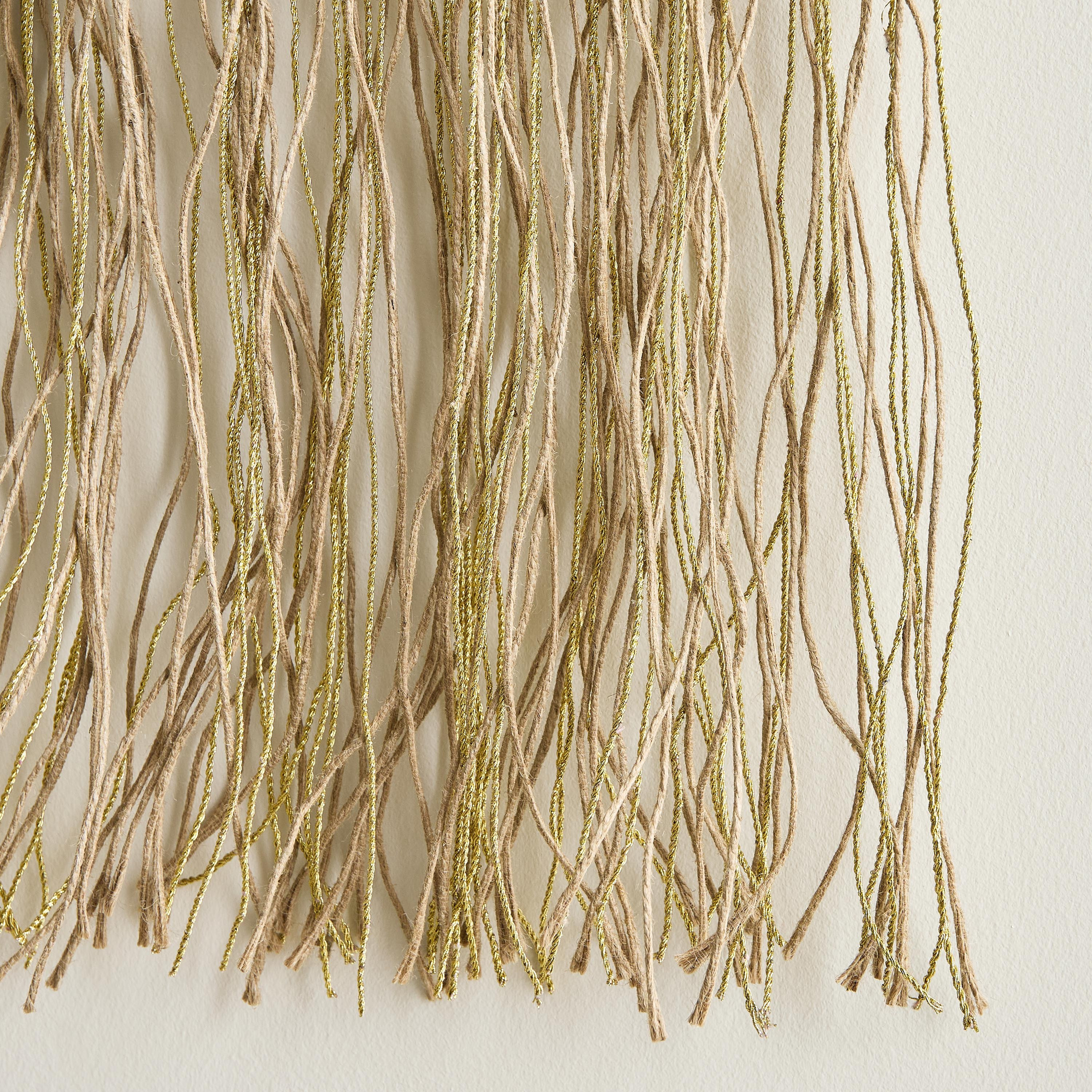 Enzo Sea Grass with Woolen Thread Wall Decor - 40x83 cm-hbxdiningroom-walldecor-wallart-image-3
