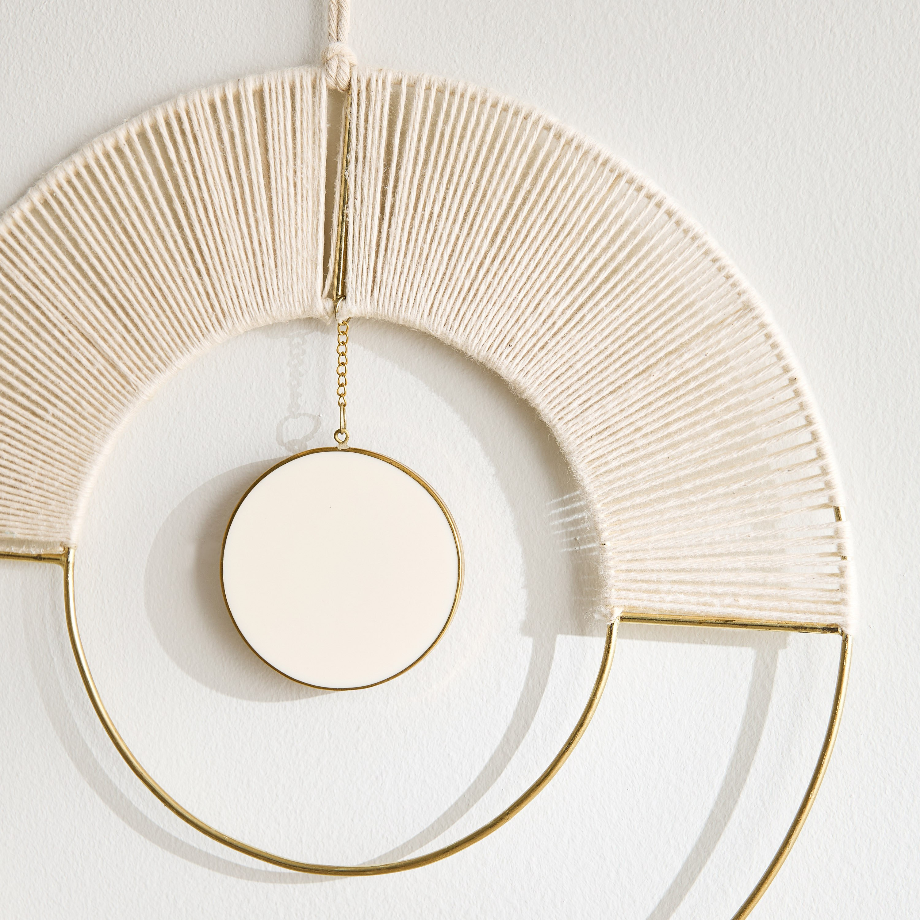 Enzo Cotton Cord with Chain Hanging Wall Decor - 30x83 cm-hbxdiningroom-walldecor-wallart-image-3