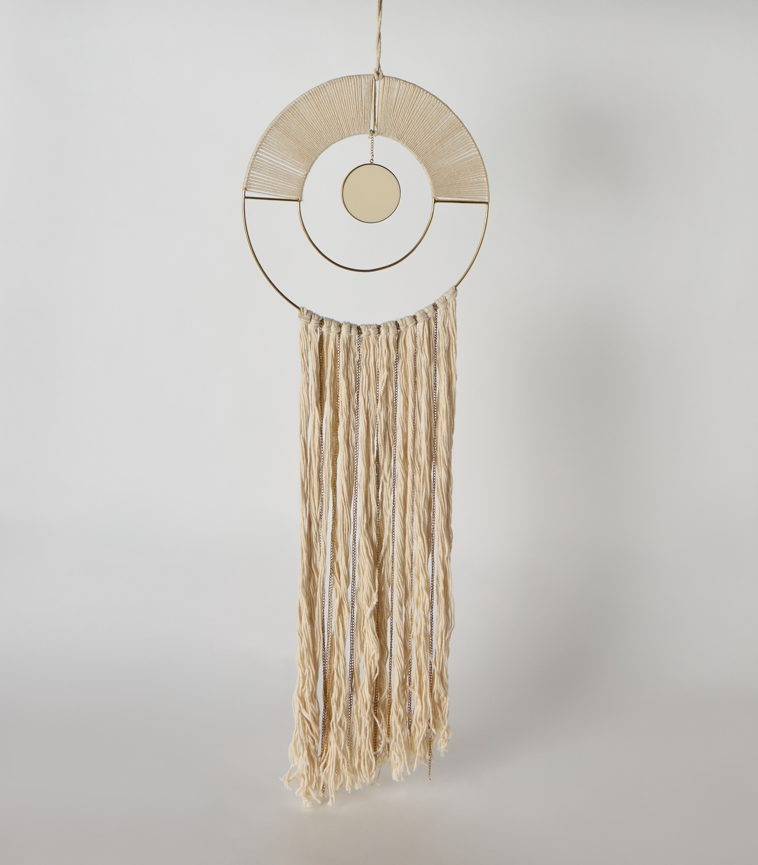 Enzo Cotton Cord with Chain Hanging Wall Decor - 30x83 cm-hbxdiningroom-walldecor-wallart-image-6