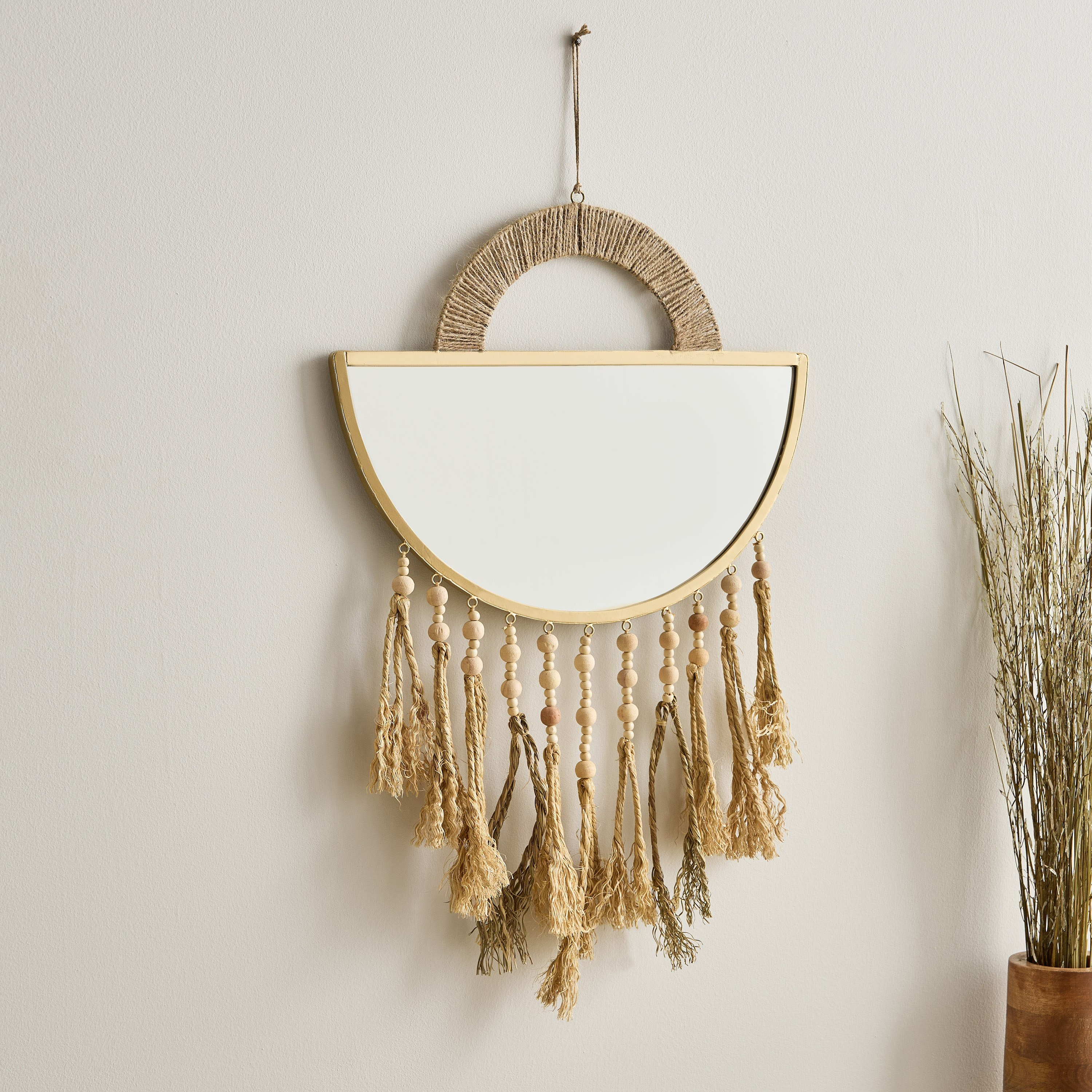 Enzo Mirror with Wood Wall Decor - 40x50 cm-hbxdiningroom-walldecor-wallart-image-1