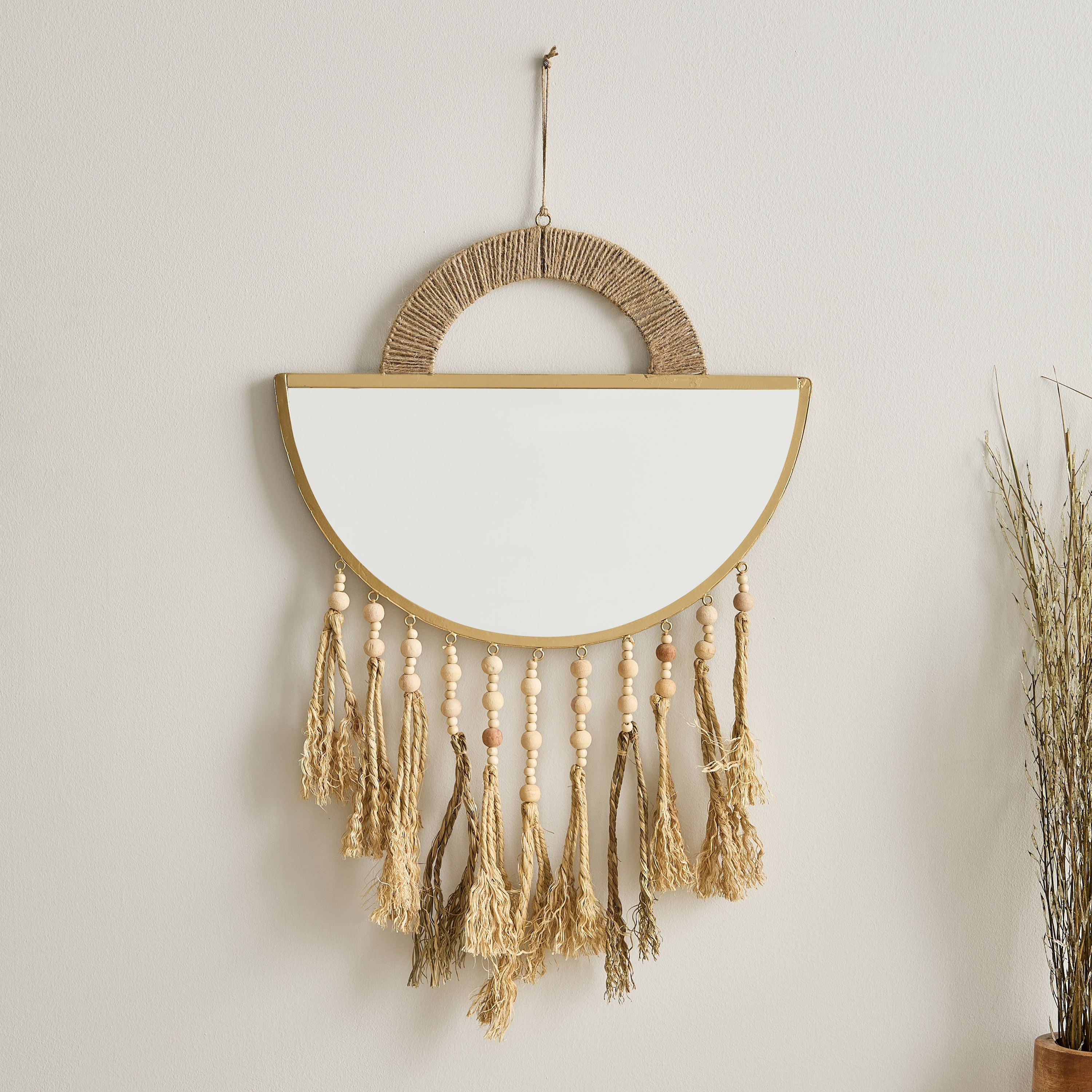 Enzo Mirror with Wood Wall Decor - 40x50 cm-hbxdiningroom-walldecor-wallart-image-2