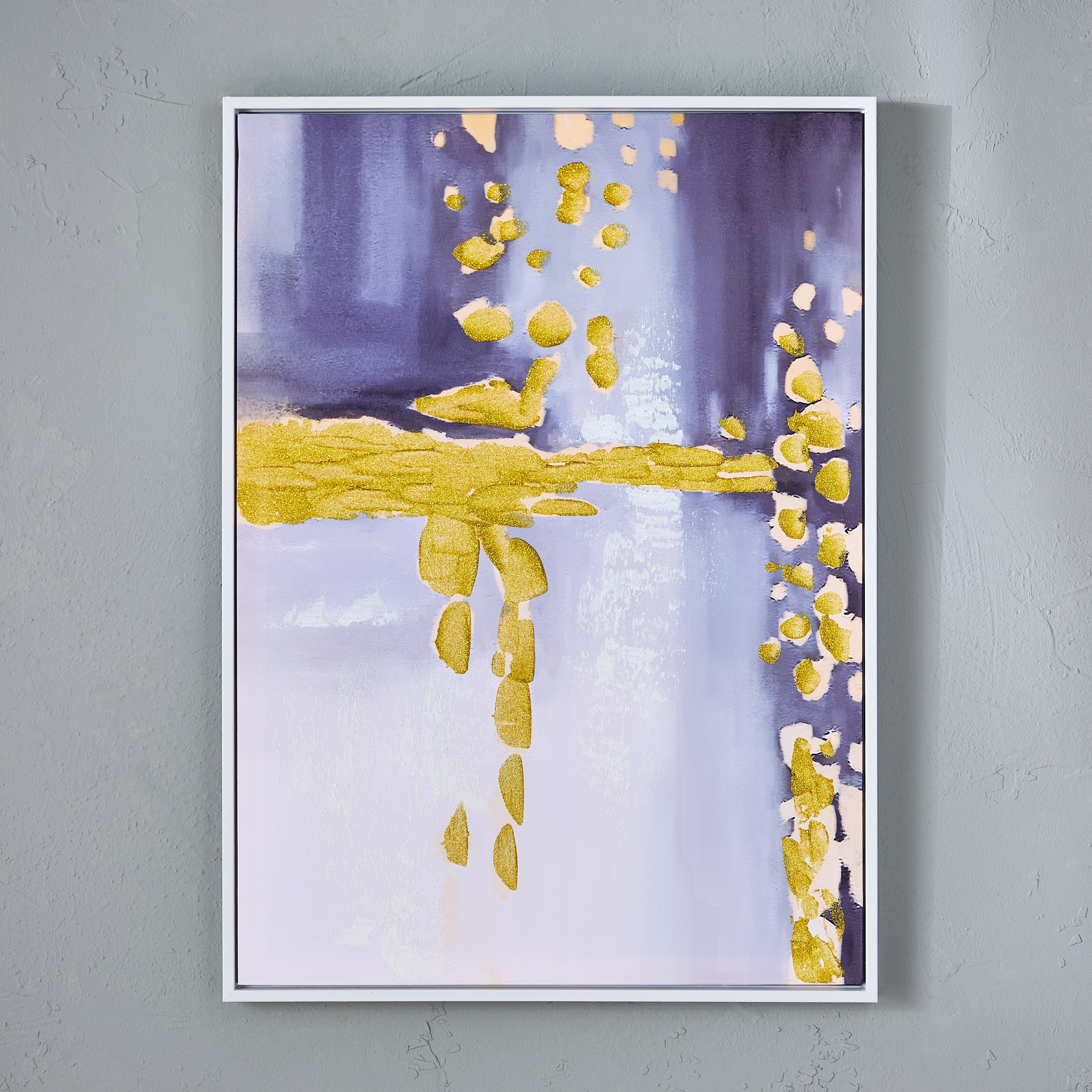 لوحة حائط تجريدية مؤطرة مع رسم يدوي بنسبة 40% من والمر- 52.5x2.8x72.5 سم-hbxhomeware-hbxdecorandfurnishings-image-2