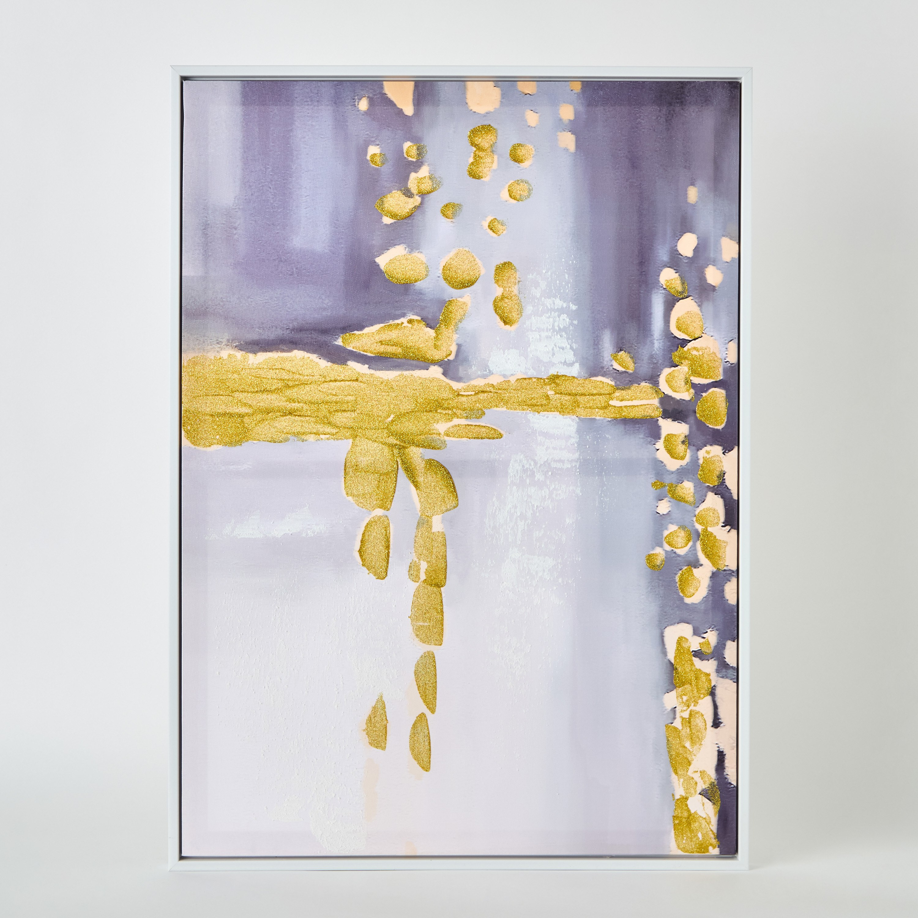 لوحة حائط تجريدية مؤطرة مع رسم يدوي بنسبة 40% من والمر- 52.5x2.8x72.5 سم-hbxhomeware-hbxdecorandfurnishings-image-5