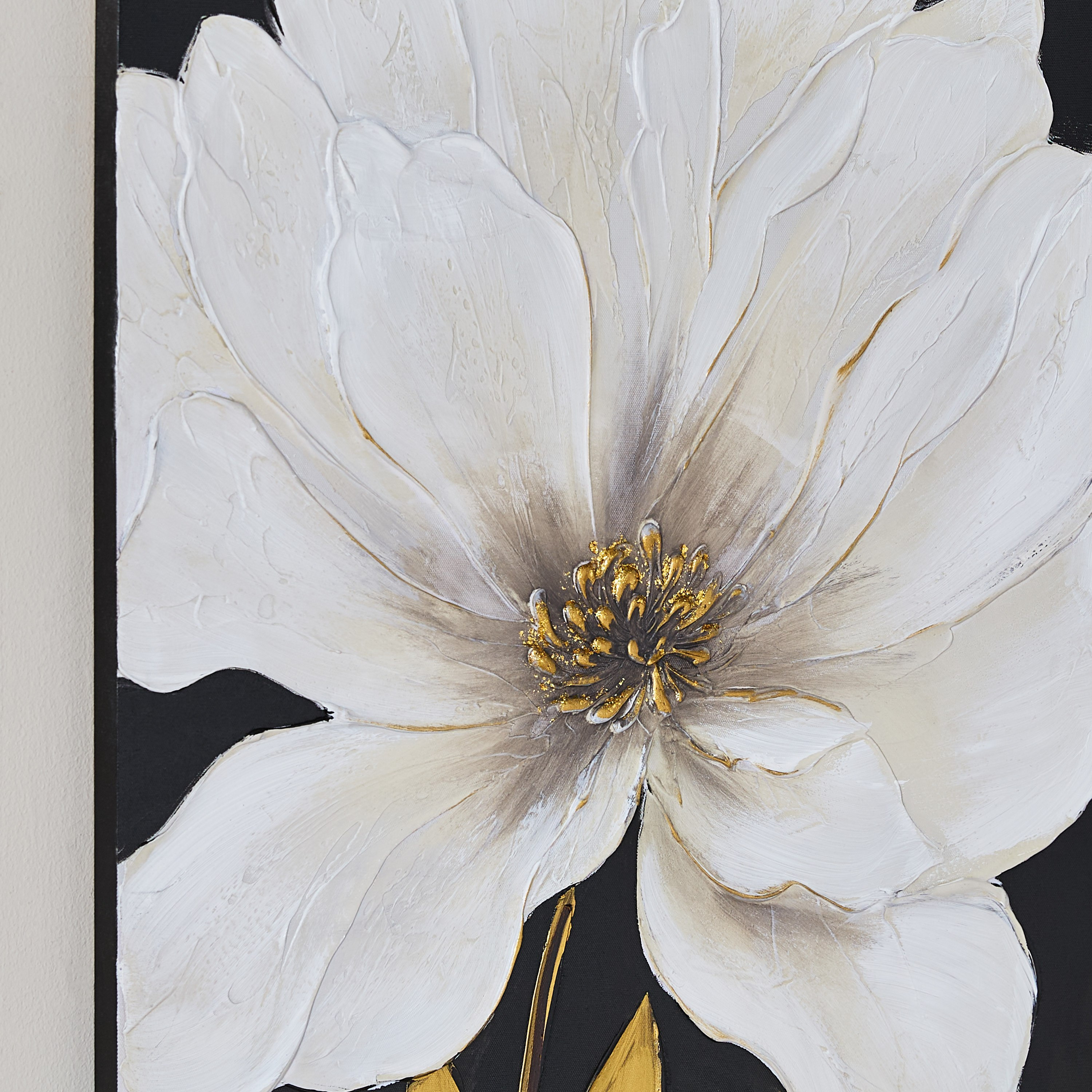 لوحة أزهار كانفاس خشبية مرسومة يدويًا مع أحجار من والمر - 60x3x80 سم-hbxhomeware-hbxdecorandfurnishings-image-3