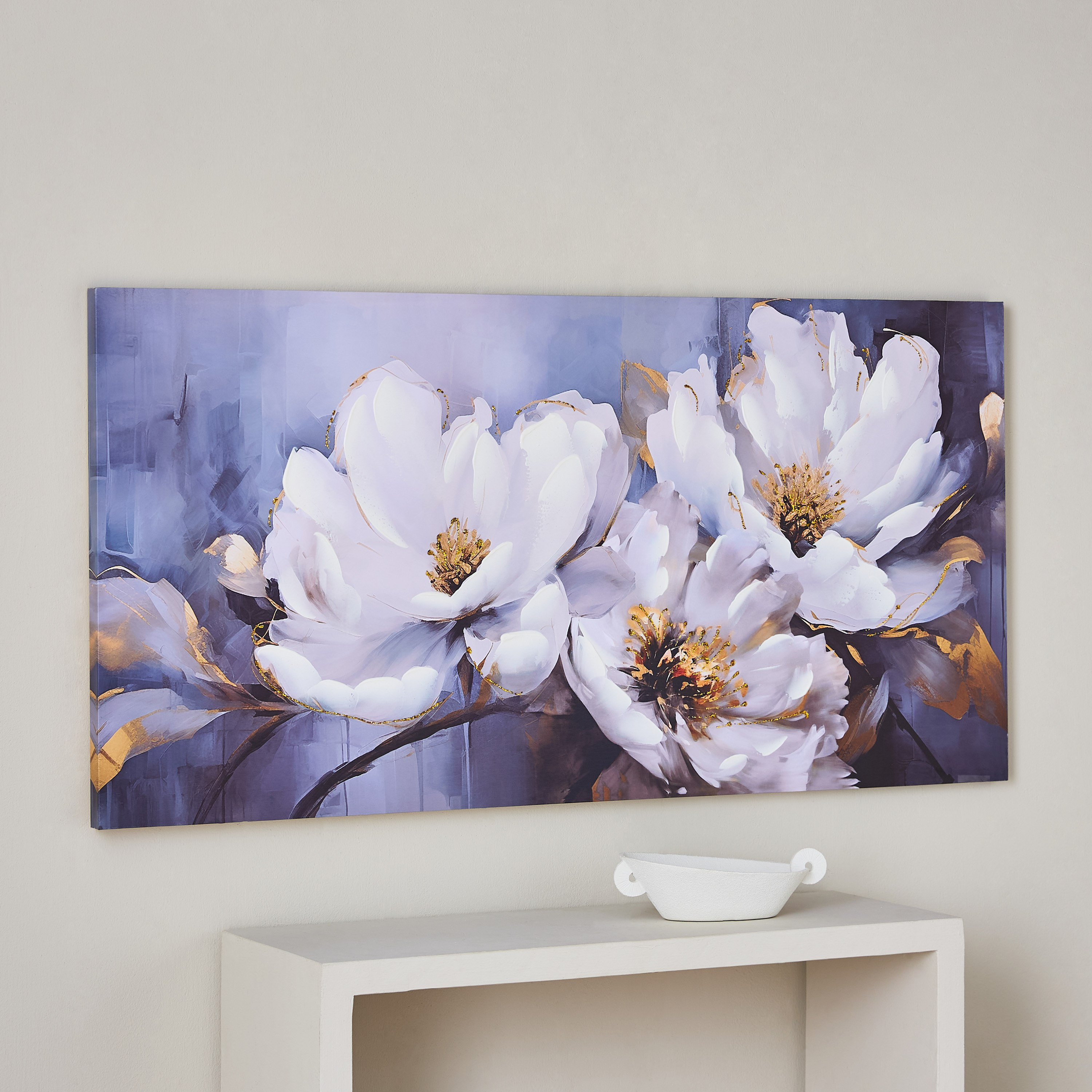 زينة حائط بِطبعات أزهار و40% رسم يدوي من وولمر - 120x3x60 سم-PROMO_HB_AE_B1G1_250925-image-1