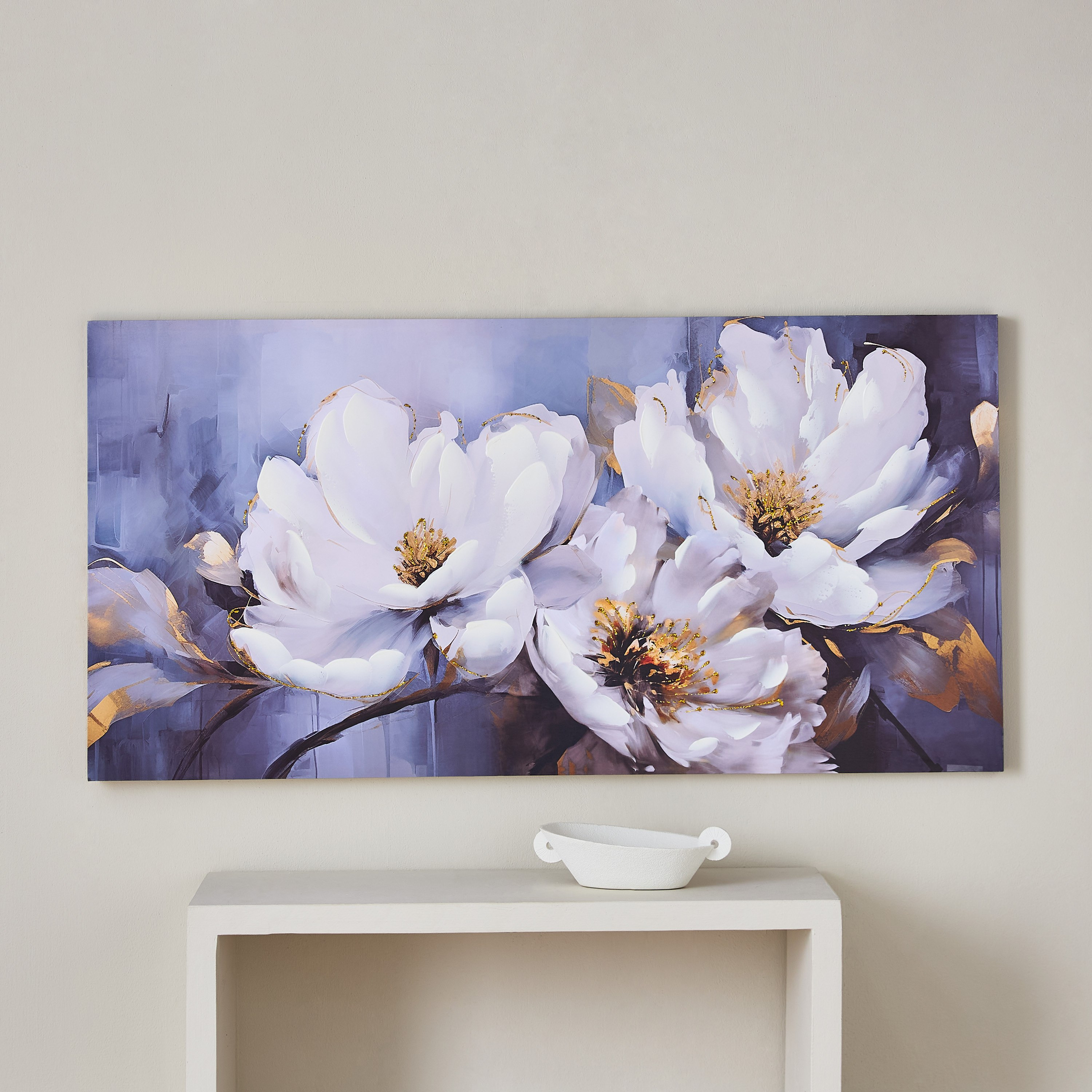 زينة حائط بِطبعات أزهار و40% رسم يدوي من وولمر - 120x3x60 سم-PROMO_HB_AE_B1G1_250925-image-2