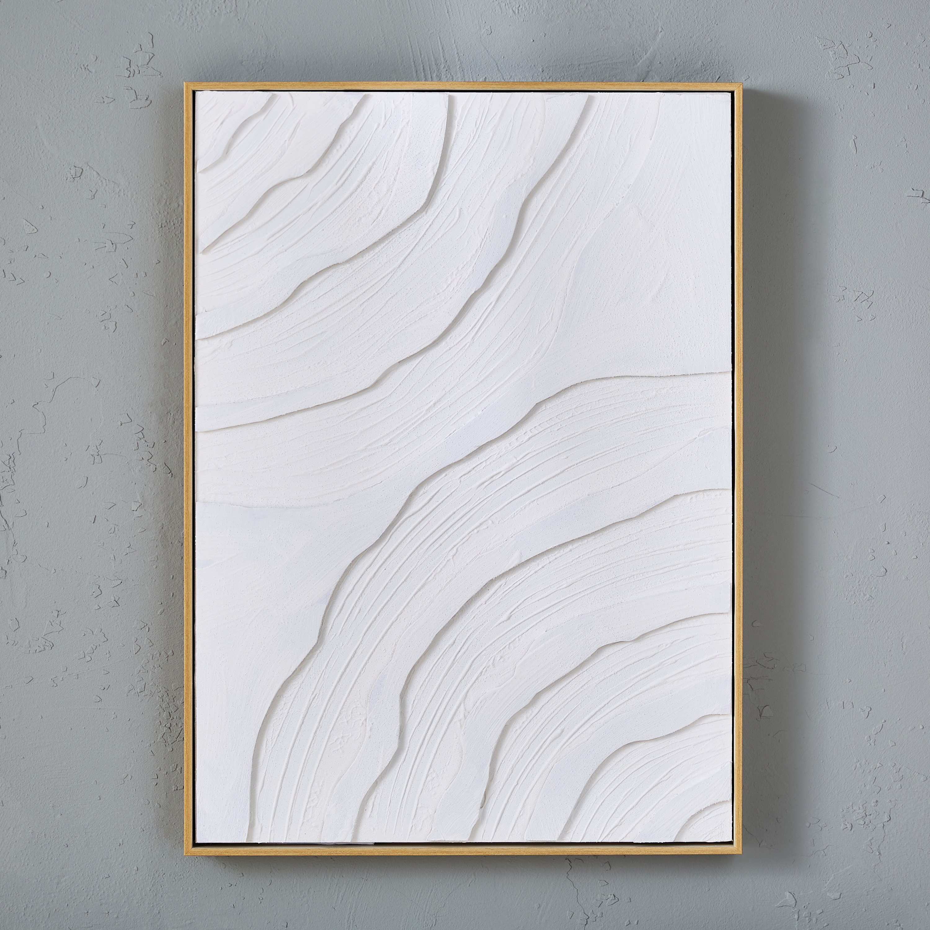 زينة حائط مرسومة يدويًا ثلاثية الأبعاد بإطار طبيعي من والمر - 52x4.5x72 سم-hbxhomeware-hbxdecorandfurnishings-image-2
