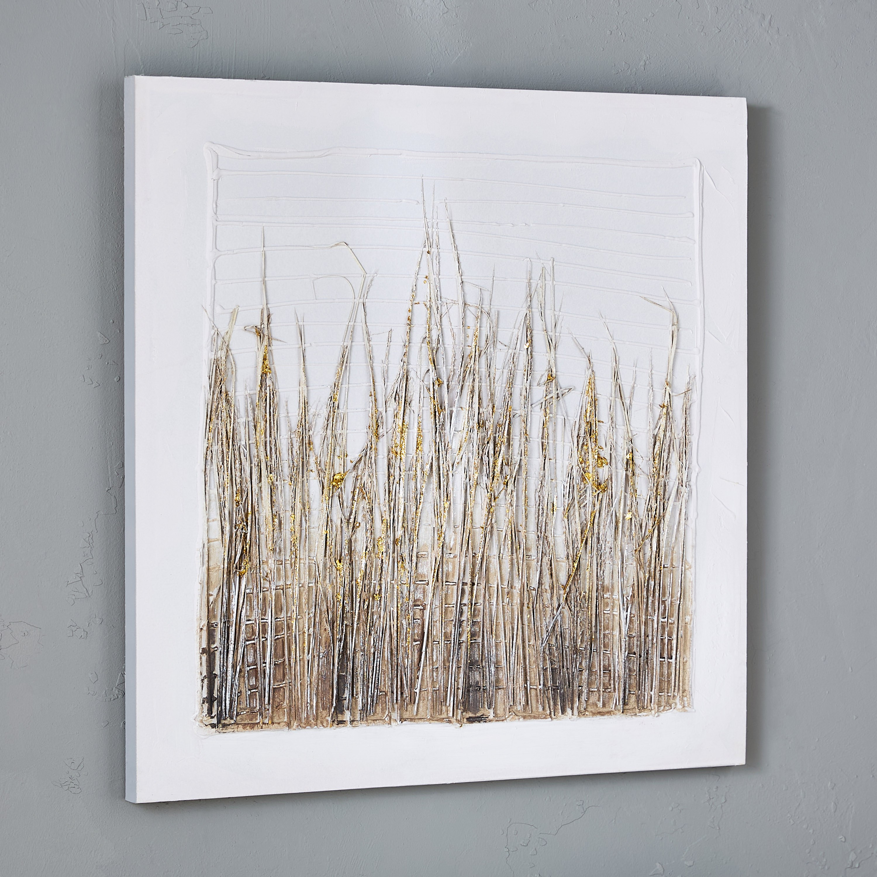 لوحة مرسومة يدويًا مع أعواد من وولمر - 80x3x80 سم-hbxhomeware-hbxdecorandfurnishings-image-1