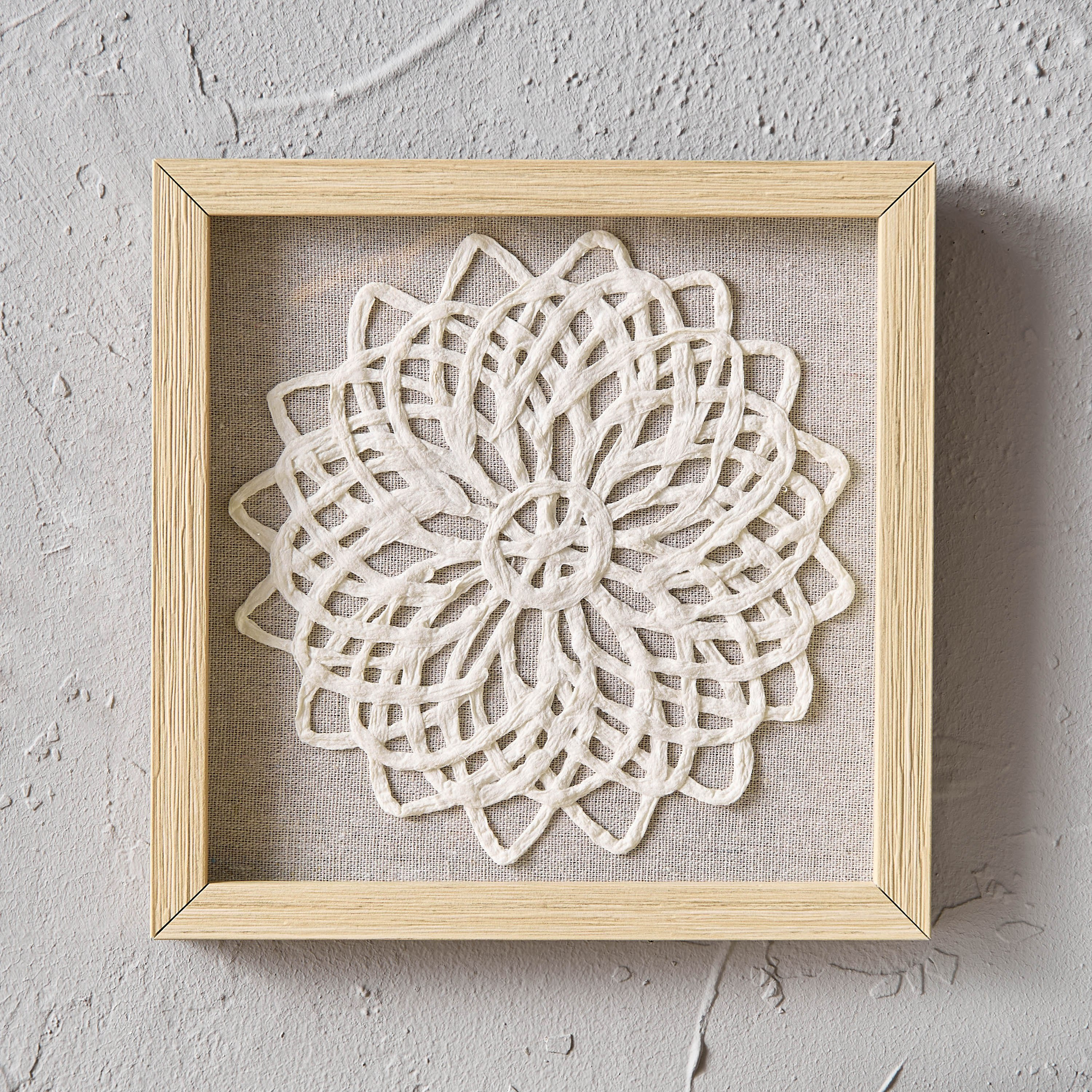 زينة حائط مؤطرة من الزجاج العضوي من وولمر - 22x1.8x22 سم-hbxhomeware-hbxdecorandfurnishings-image-2