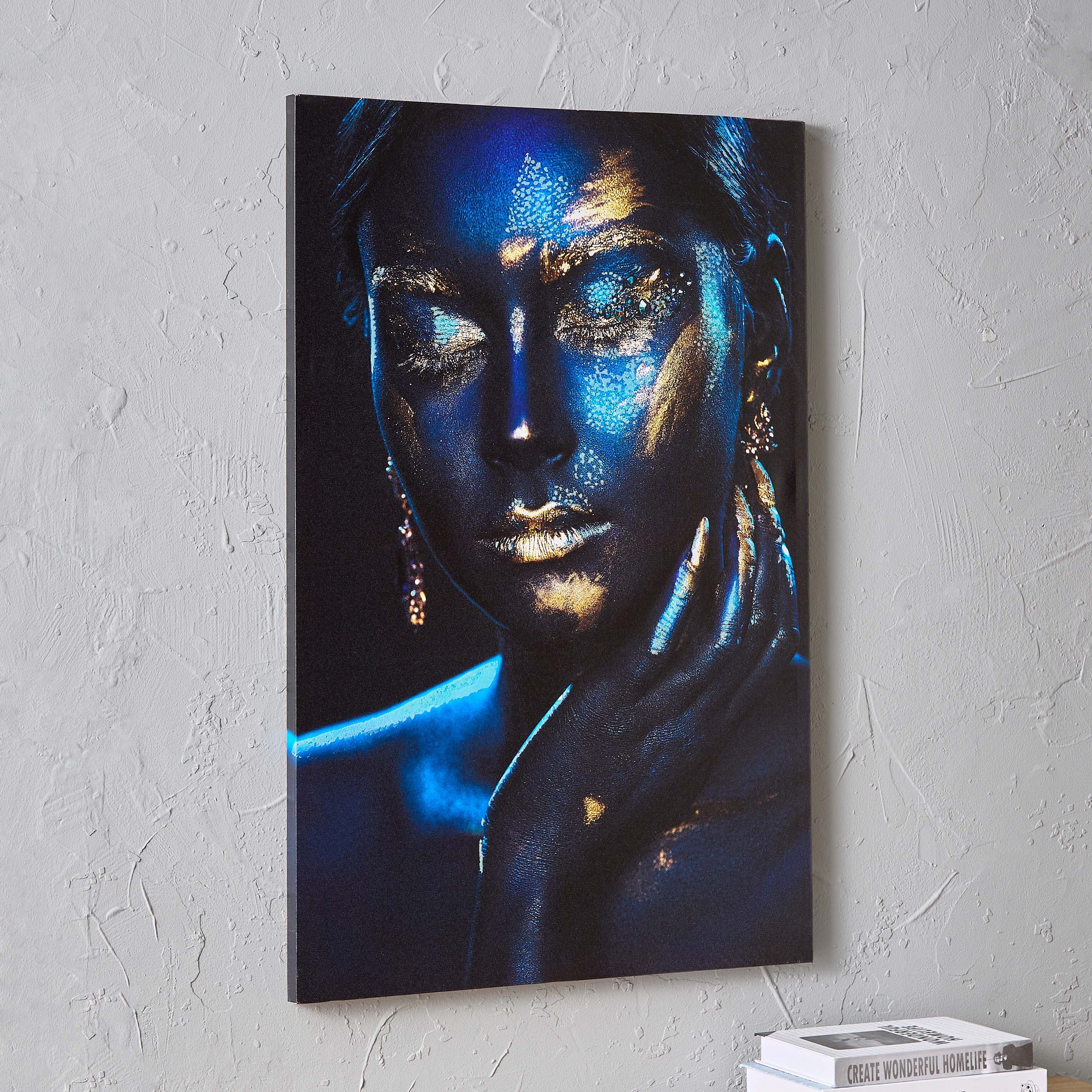 Walmer Glow in the Dark Glitter Printing Framed Wall Art - 60x2.5x90 cm-hbxhomeware-hbxdecorandfurnishings-image-1