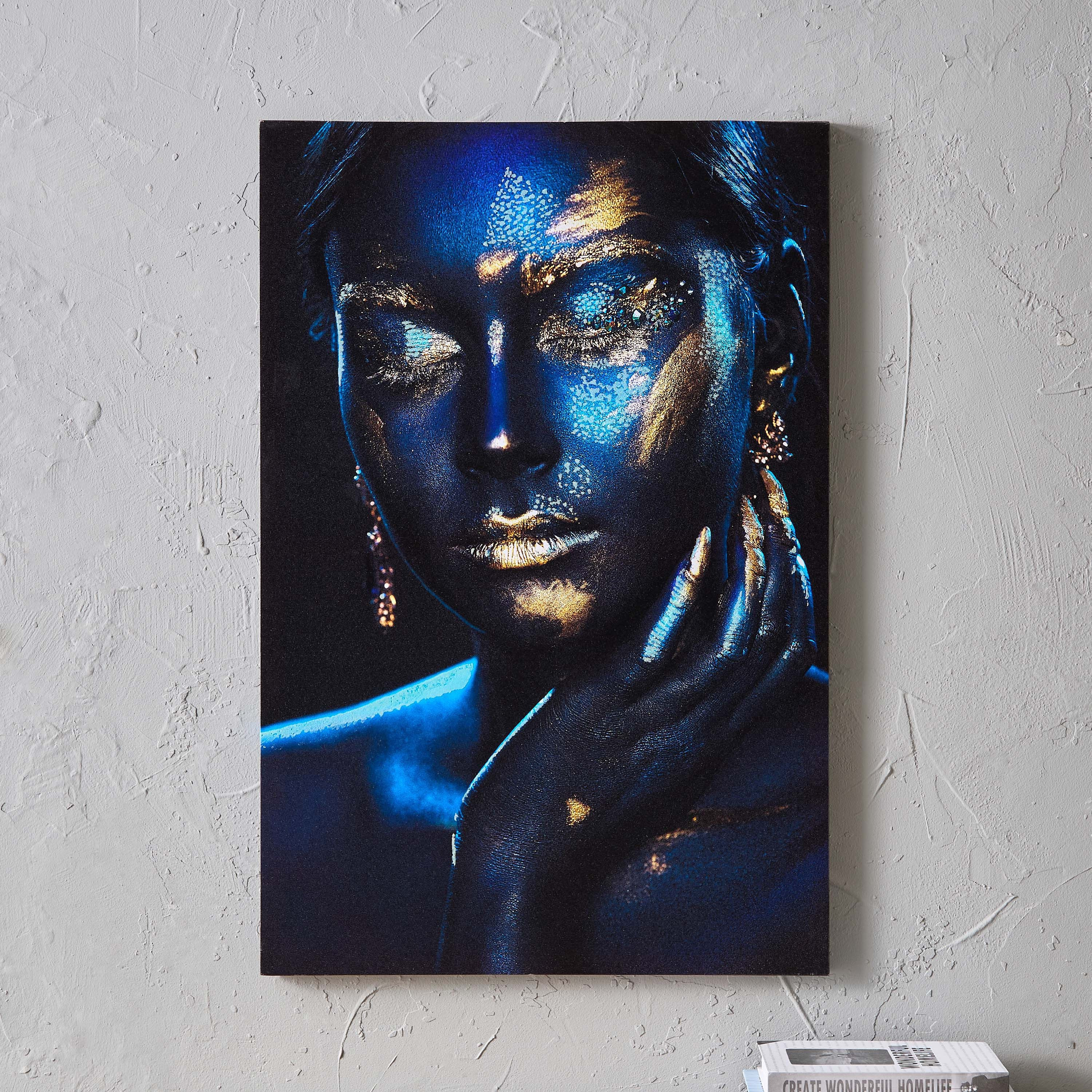 Walmer Glow in the Dark Glitter Printing Framed Wall Art - 60x2.5x90 cm-hbxhomeware-hbxdecorandfurnishings-image-2