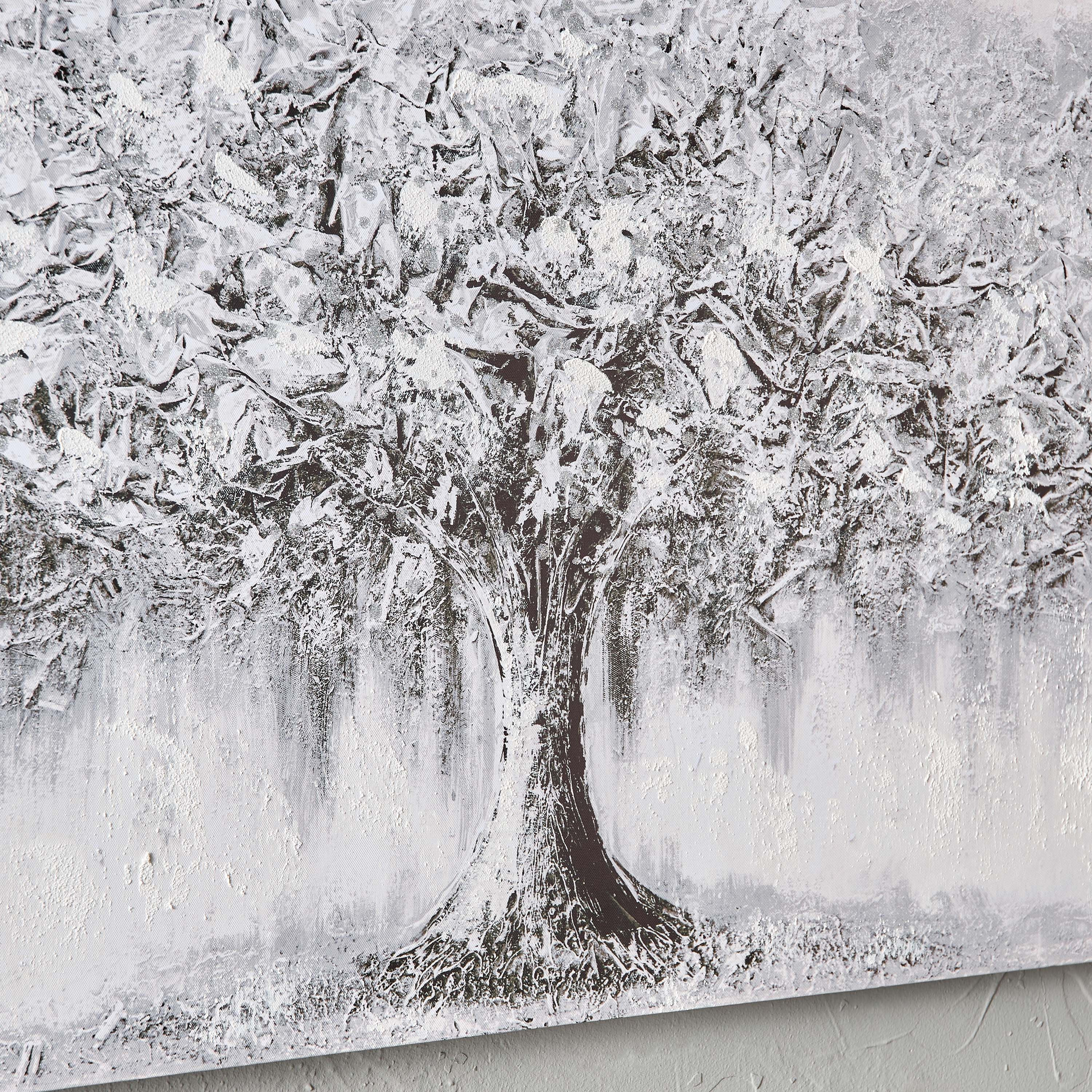 زينة حائط غير مؤطرة مرسومة يدويًا بطبعات شجرة ثلاثية الأبعاد من وولمر - 60x3x120 سم-hbxhomeware-hbxdecorandfurnishings-image-3