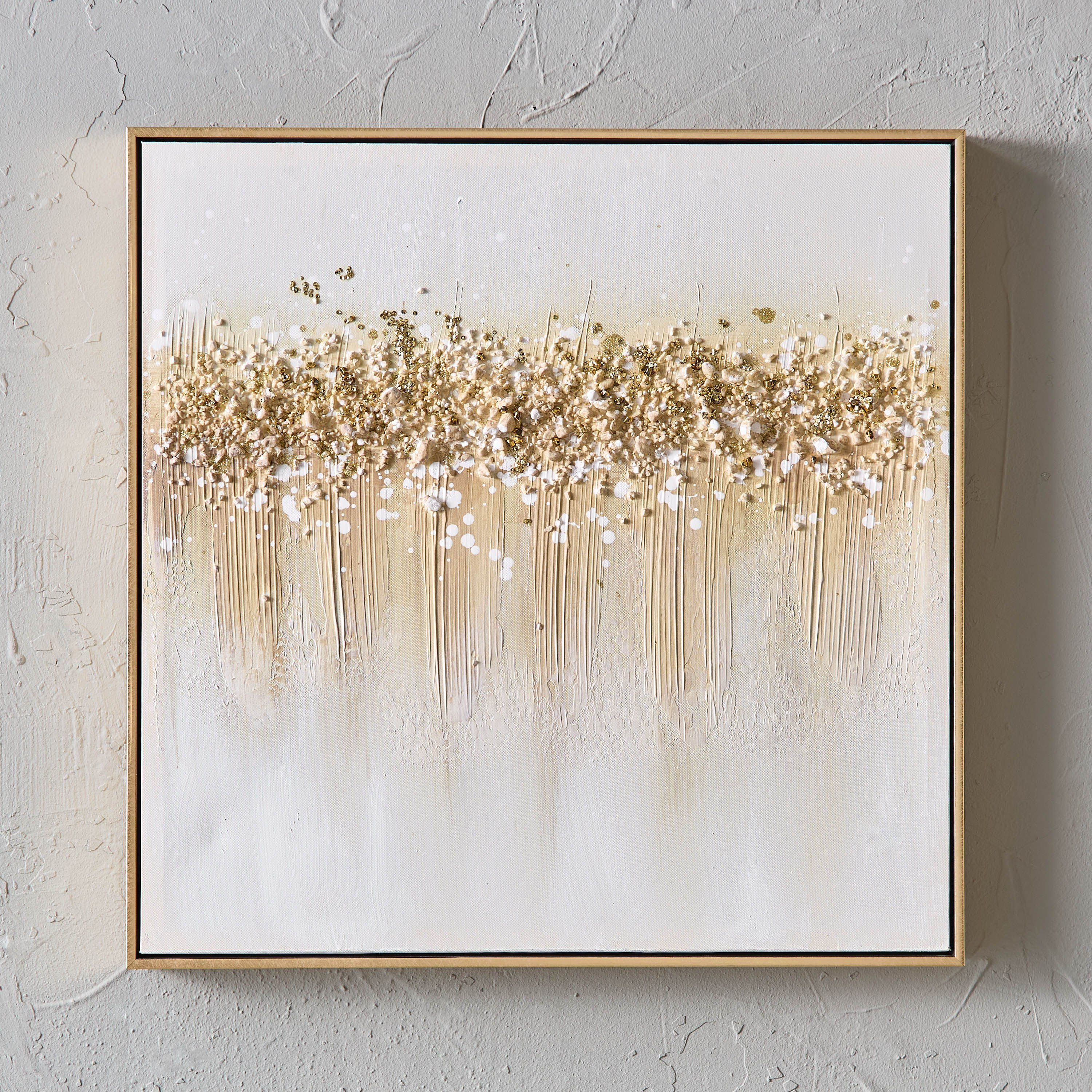 Walmer Hand Painted Stones Acrylic Framed Wall Art - 62x4.5x62 cm-hbxhomeware-hbxdecorandfurnishings-image-2