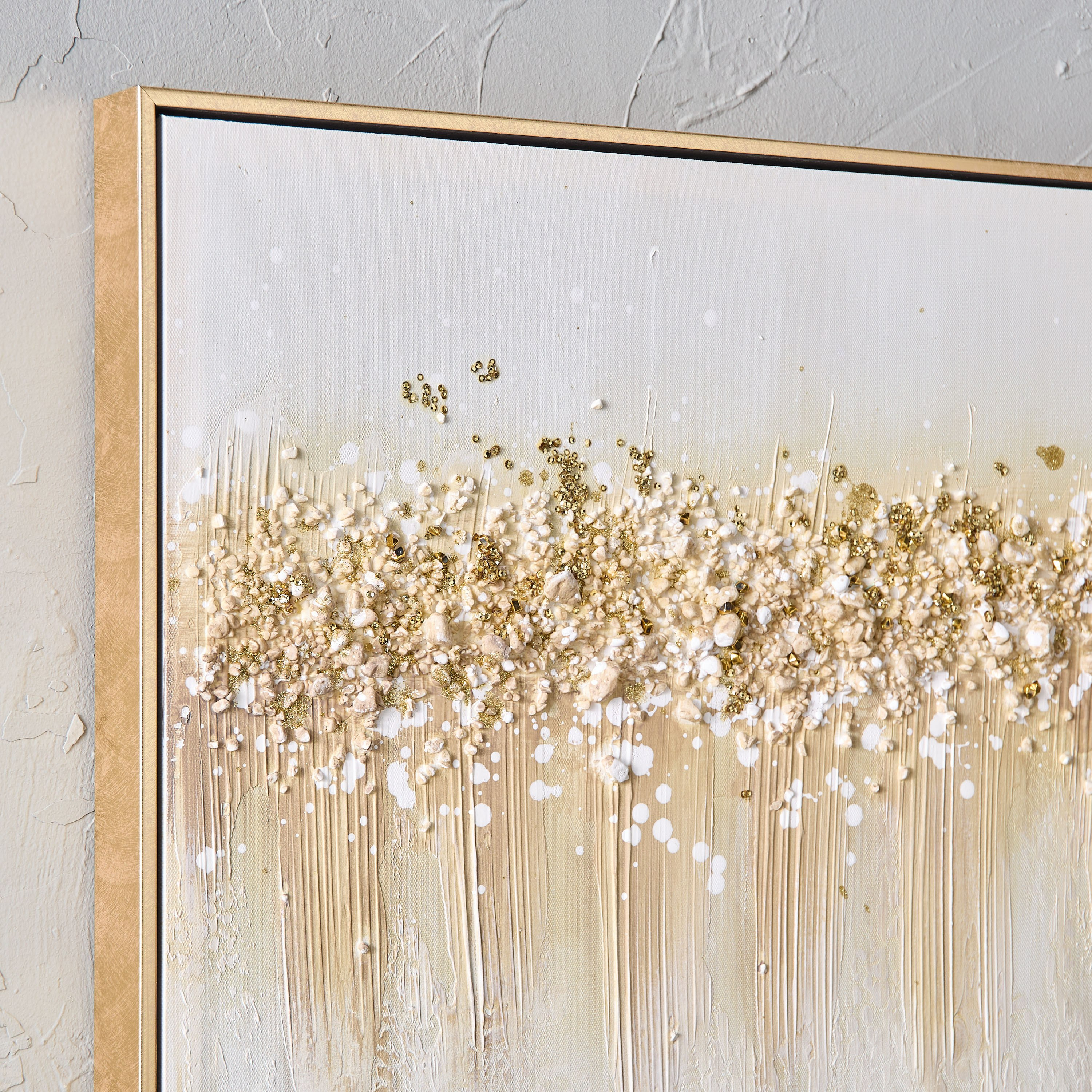 Walmer Hand Painted Stones Acrylic Framed Wall Art - 62x4.5x62 cm-hbxhomeware-hbxdecorandfurnishings-image-3