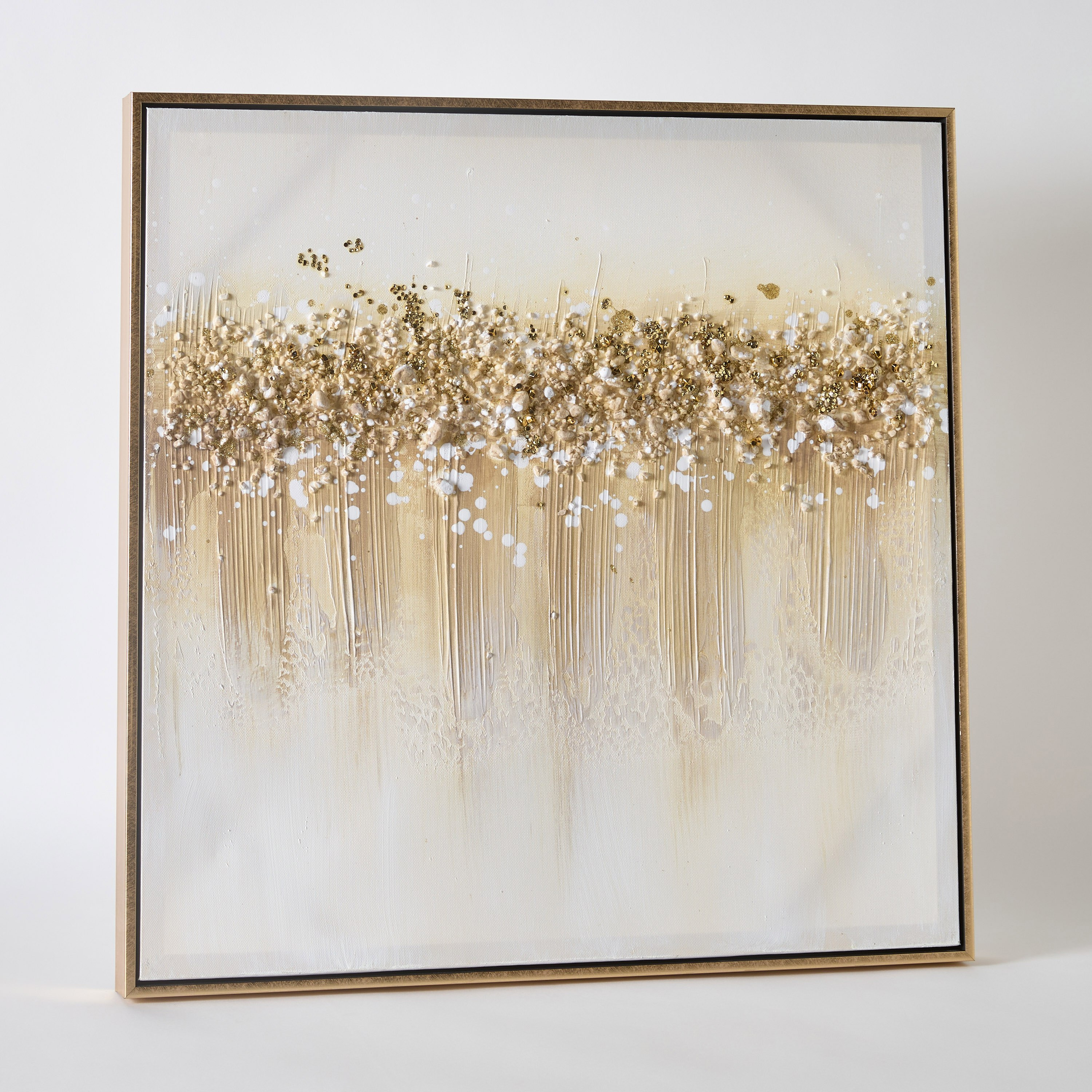 Walmer Hand Painted Stones Acrylic Framed Wall Art - 62x4.5x62 cm-hbxhomeware-hbxdecorandfurnishings-image-5