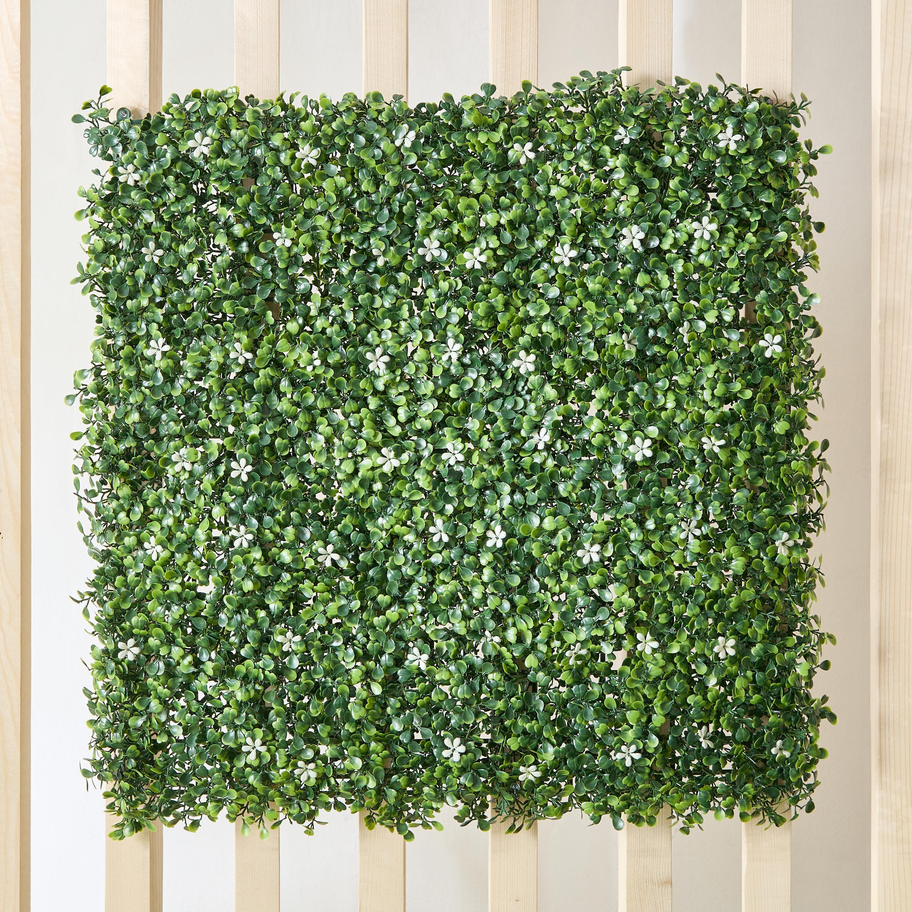 Delsa Artificial Hedge Mats Boxwood Jasmine - 50x50 cm-hbxdecorandfurnishings-homeaccessories-artificialflowersandplants-image-2