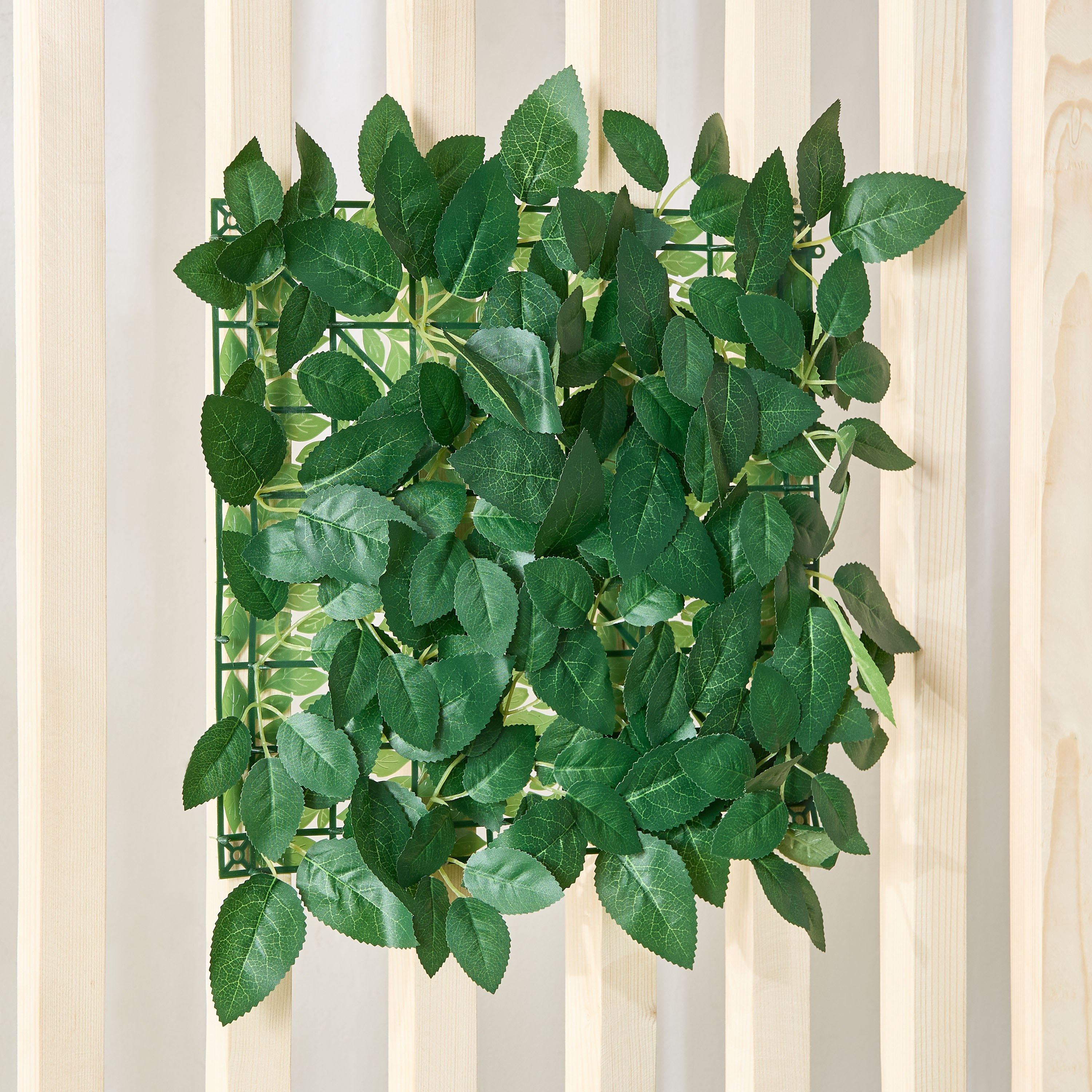 Delsa Artificial Hedge Mats Rose Leaf - 33x33 cm-hbxdecorandfurnishings-homeaccessories-artificialflowersandplants-image-1