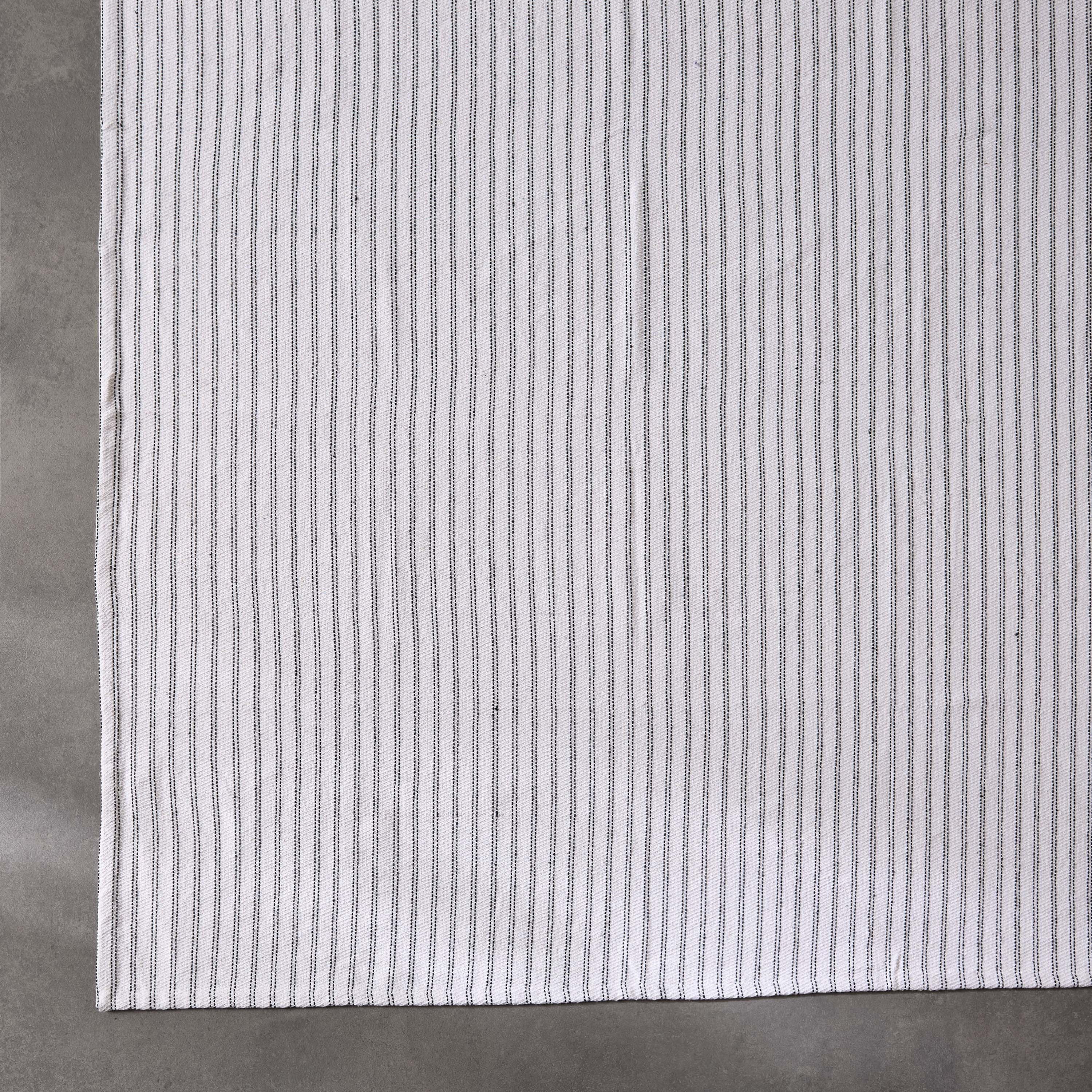 Allan Snow Recycled Cotton Dhurrie - 155x220 cm-hbxdecorandfurnishings-floorcoverings-rugs-image-2