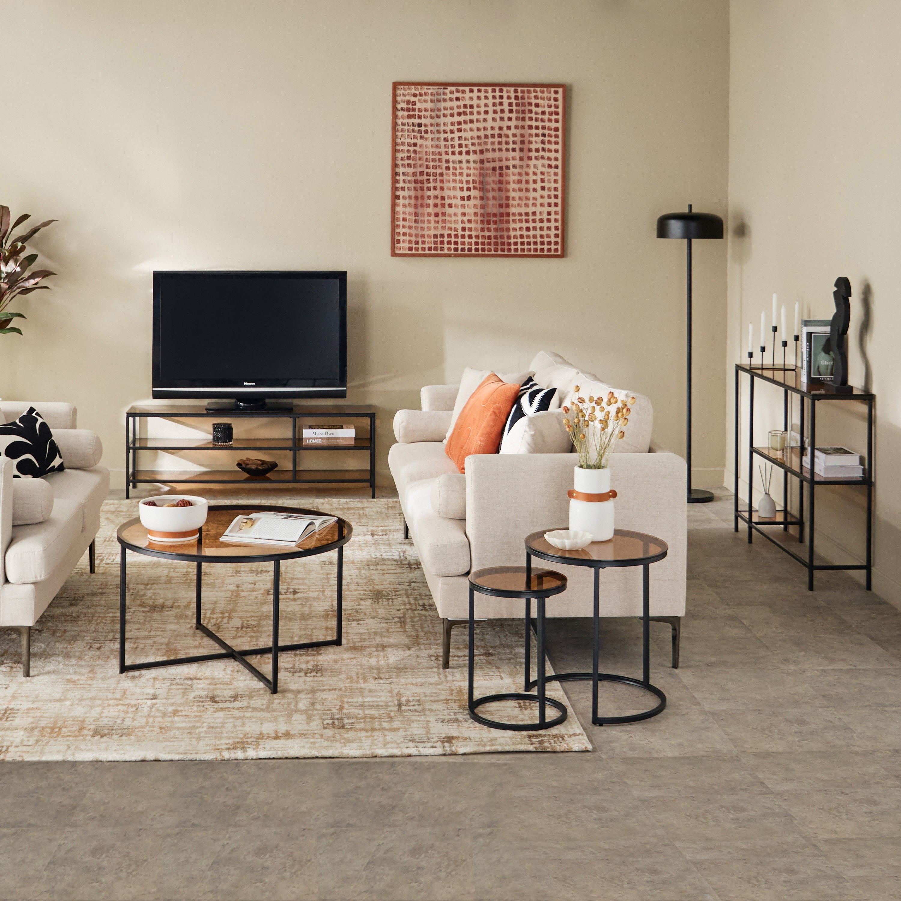 طاولة كونسول بسطح زجاجي من آرك-hbxfurniture-tablesandstands-consoletables-image-6